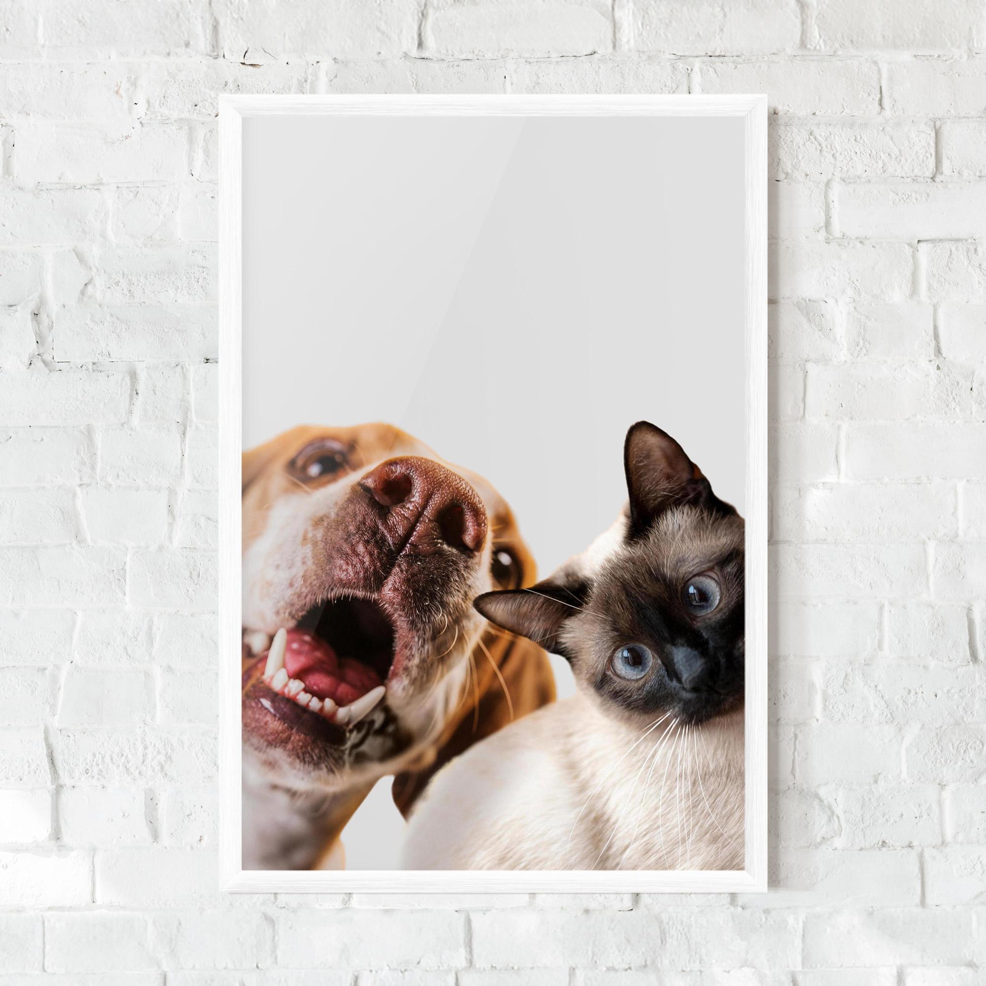 Рамкиран постер Cute Pet Collage mockup 0