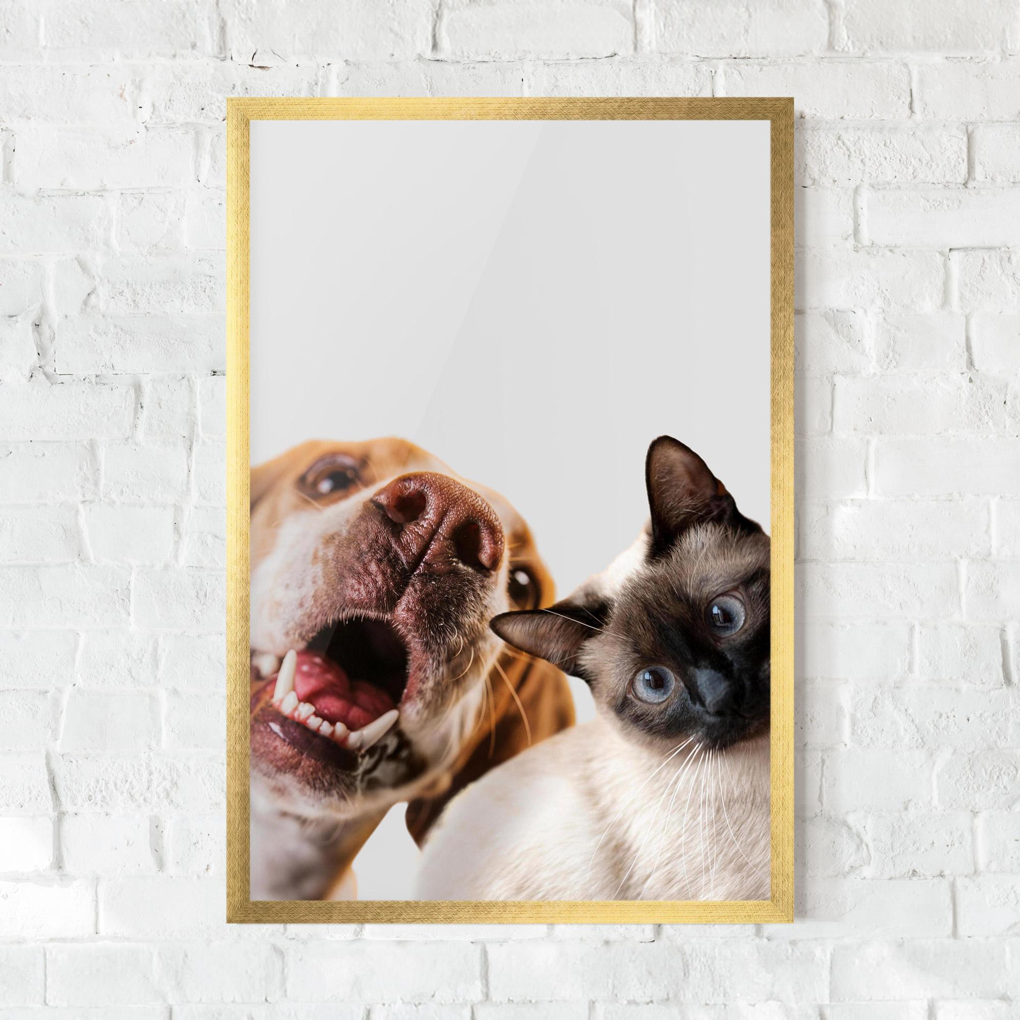 Рамкиран постер Cute Pet Collage mockup 0