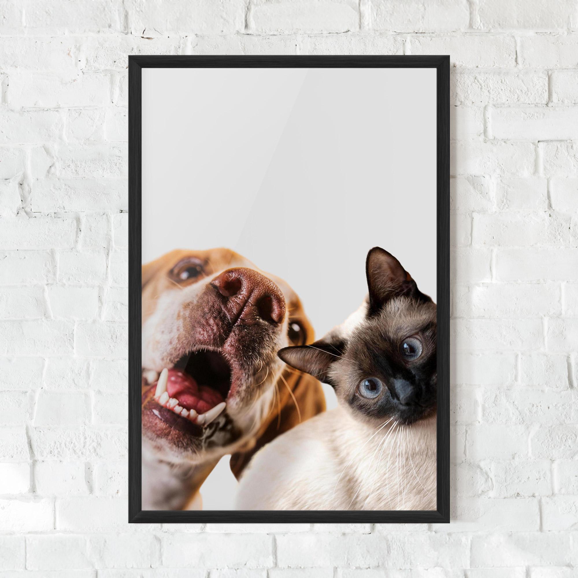 Рамкиран постер Cute Pet Collage mockup 0