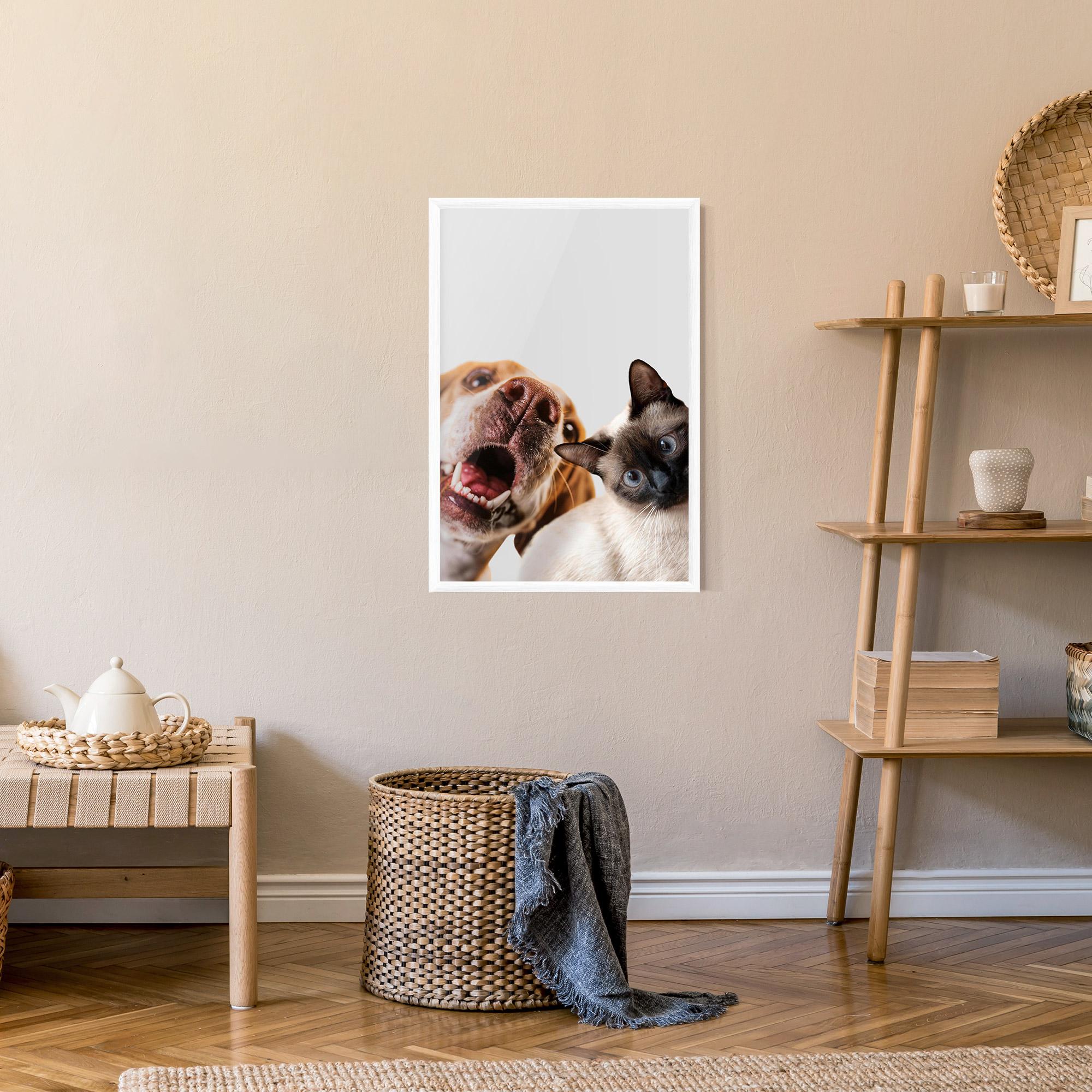 Рамкиран постер Cute Pet Collage mockup 9