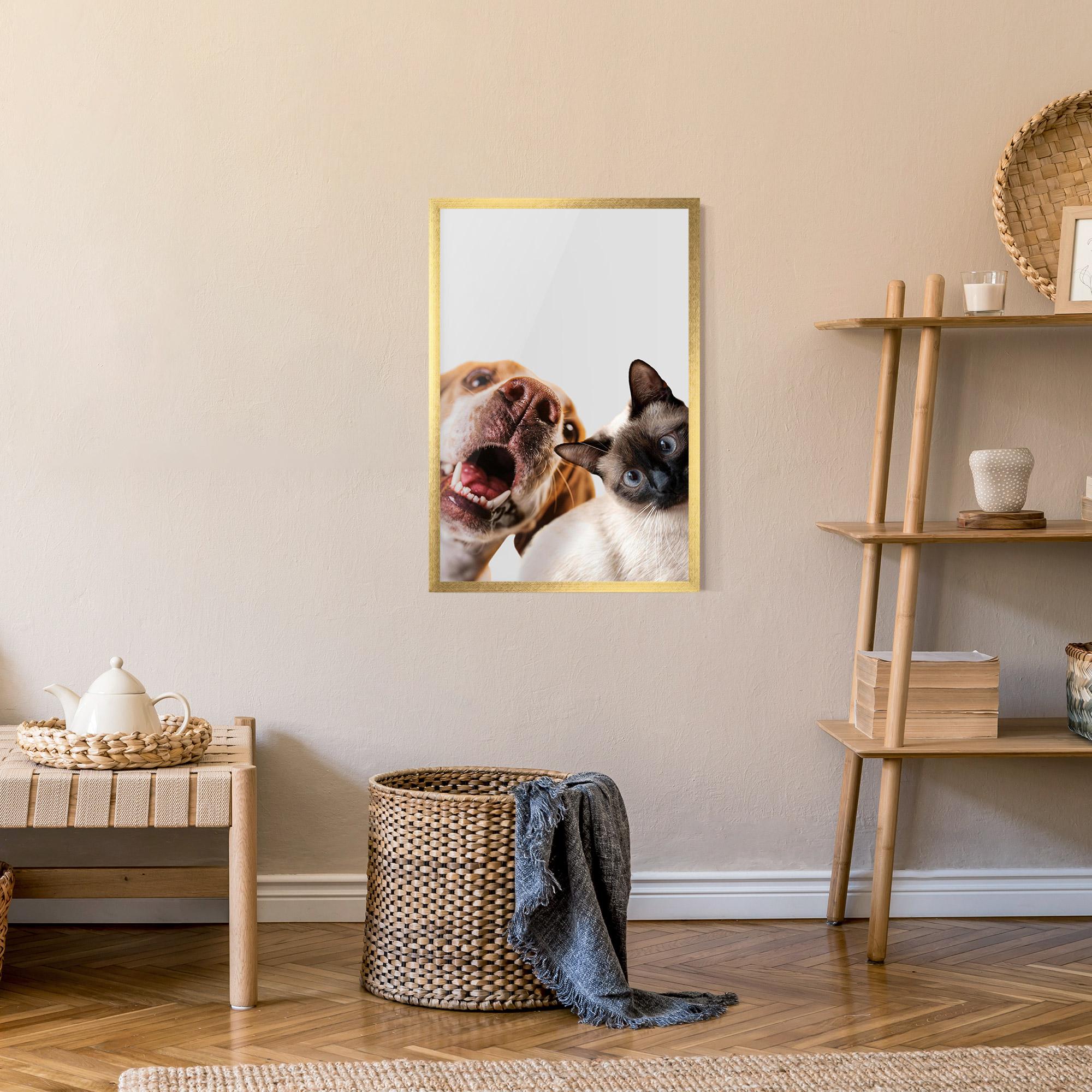 Рамкиран постер Cute Pet Collage mockup 9