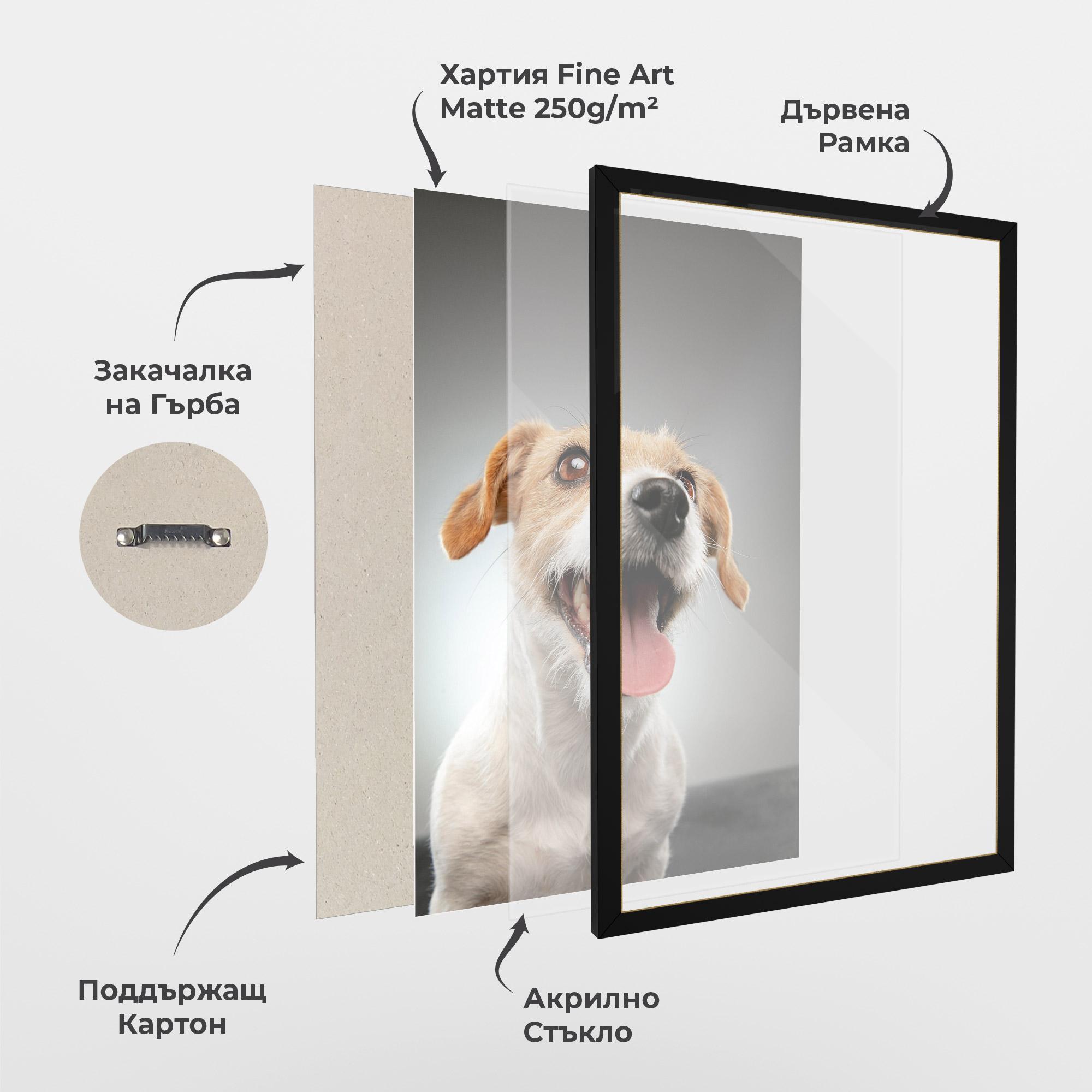 Рамкиран постер Jack Russell Terrier mockup 1