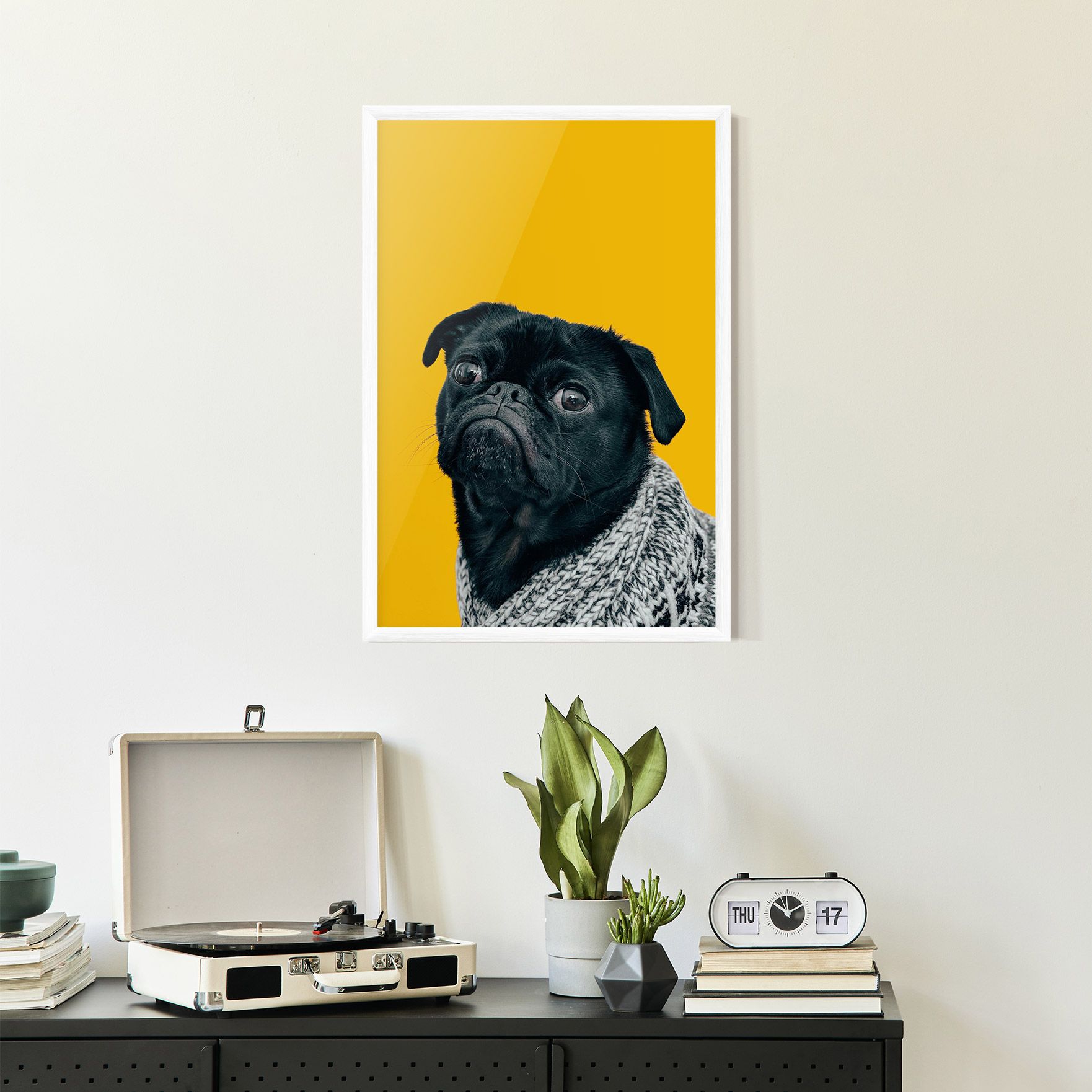 Black Pug mockup 2