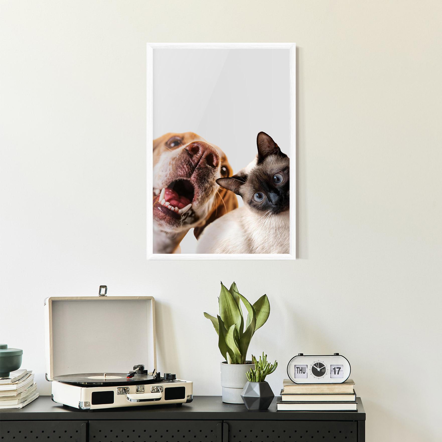 Рамкиран постер Cute Pet Collage mockup 2
