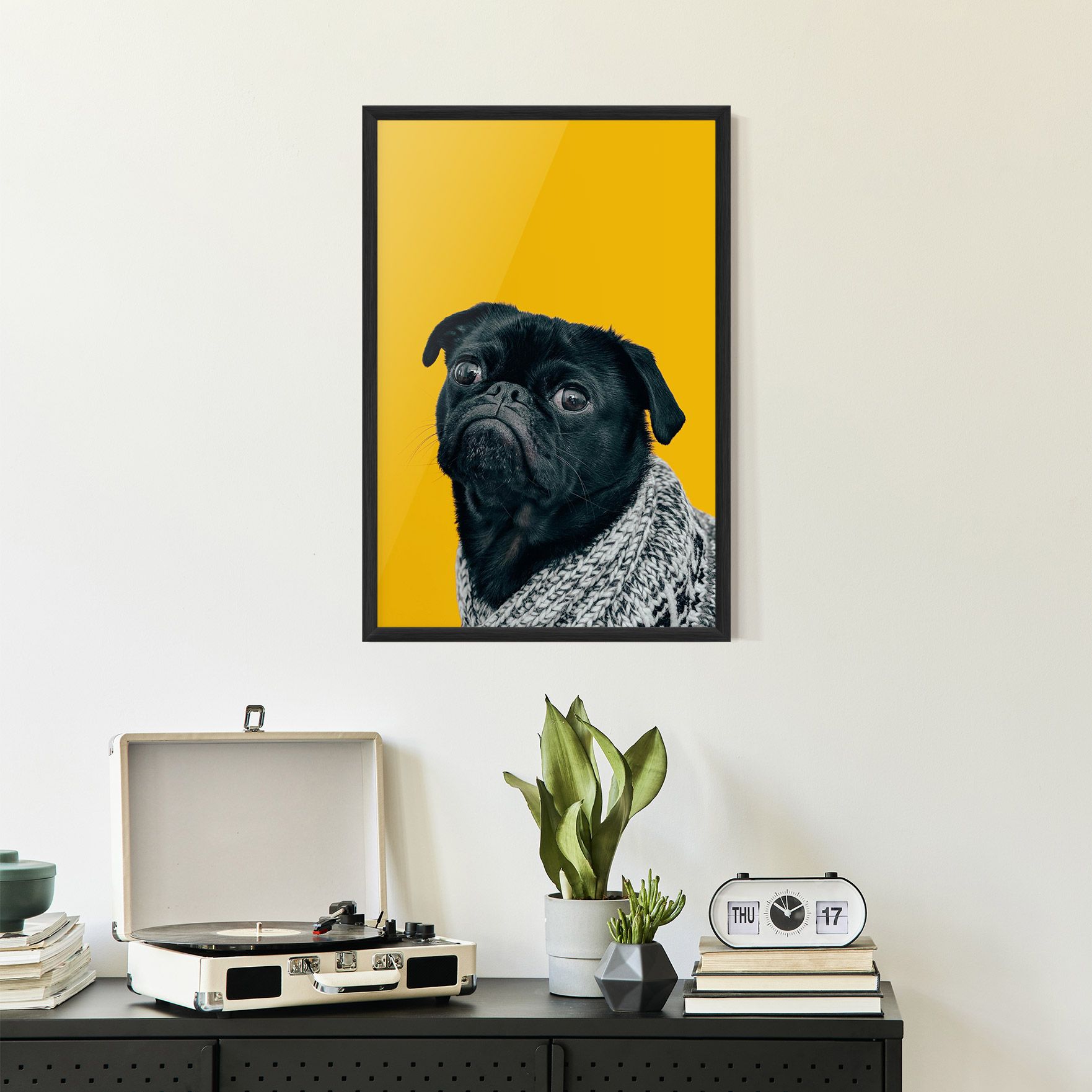 Black Pug mockup 2