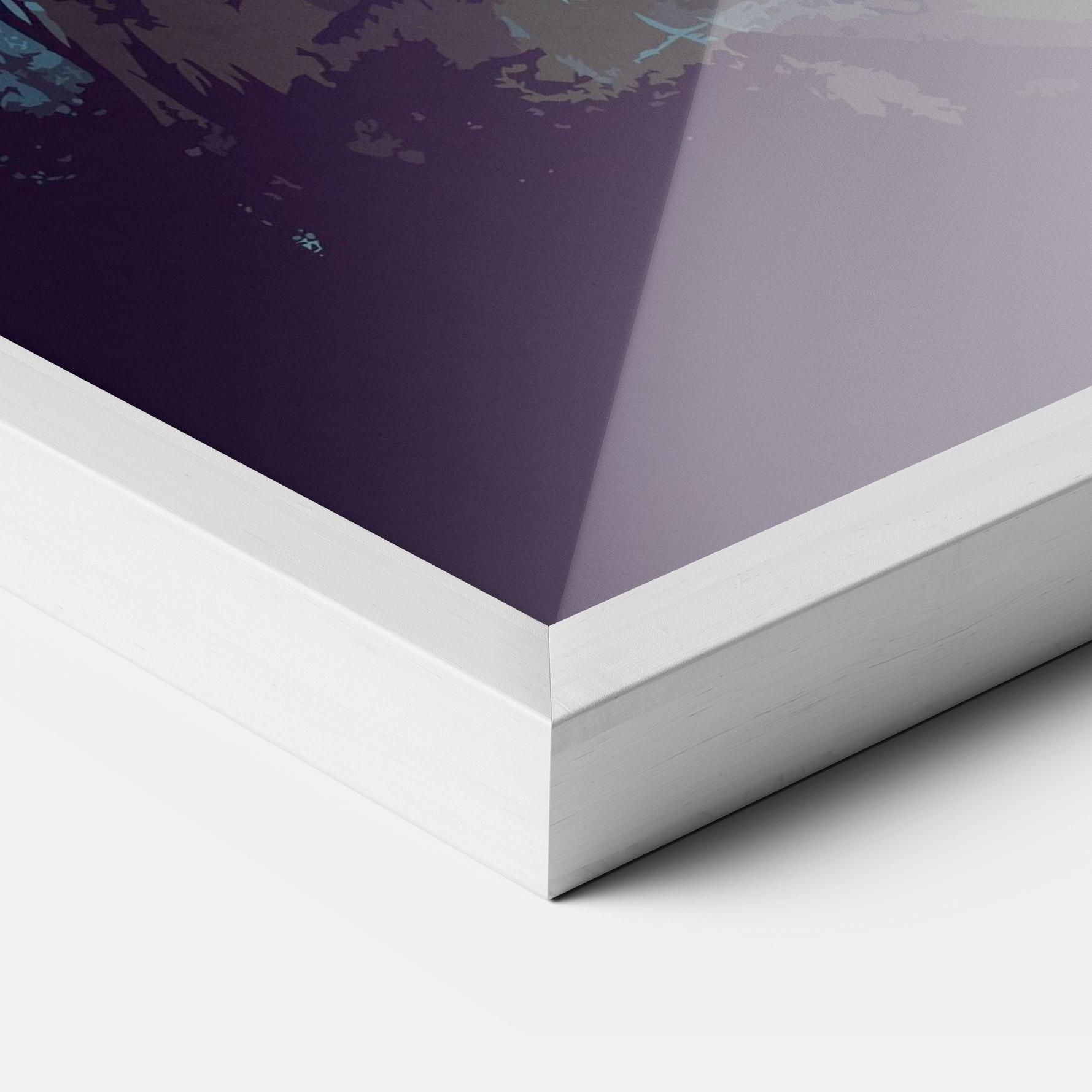 Рамкиран постер Sunset Dog mockup 3