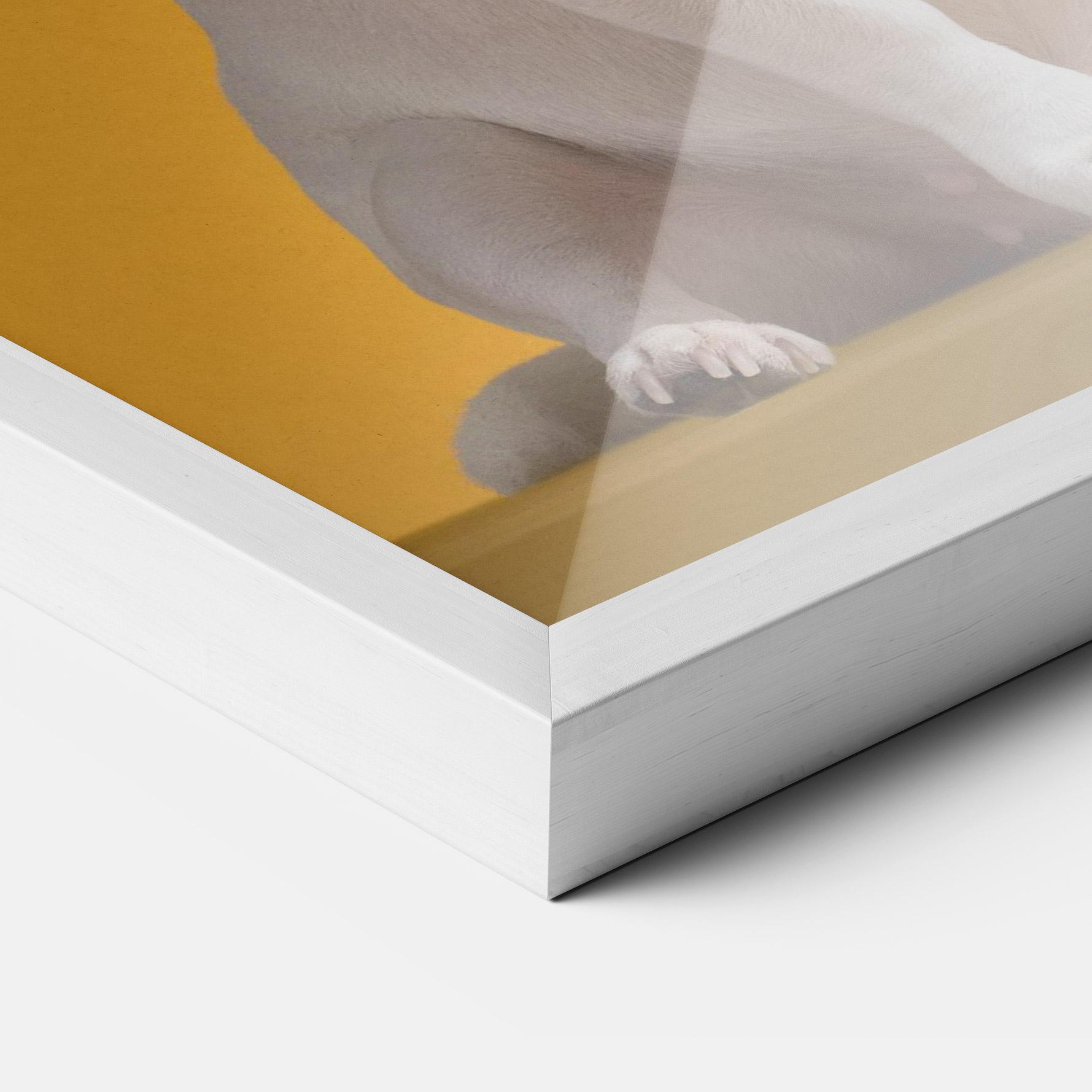 Рамкиран постер Toothbrush Dog mockup 3