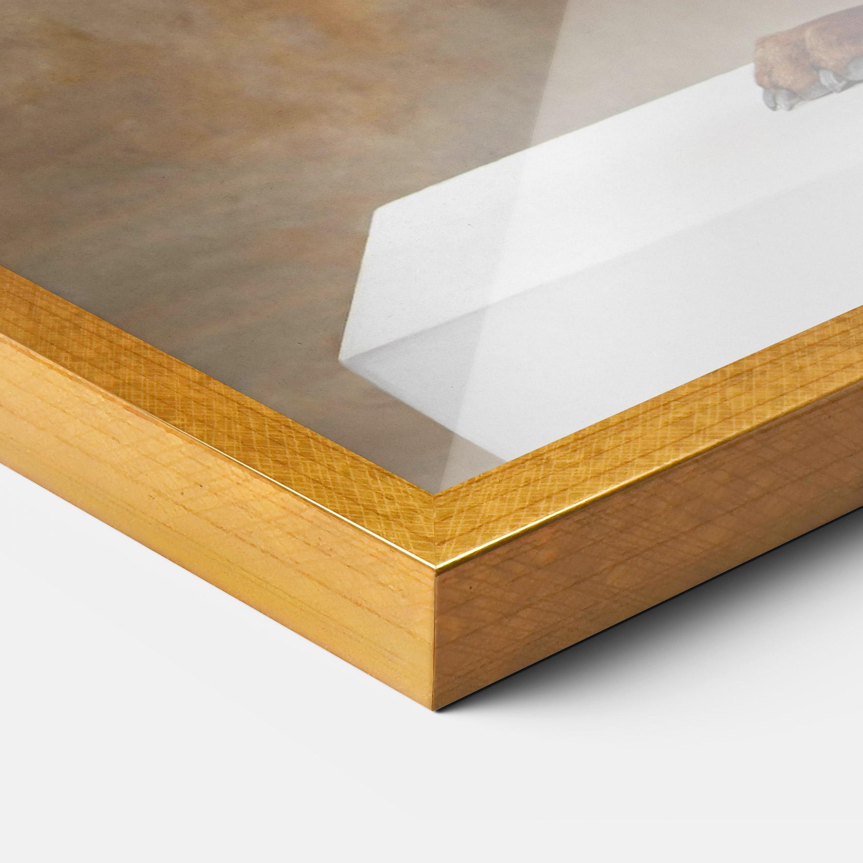 Рамкиран постер Doberman Standing mockup 3