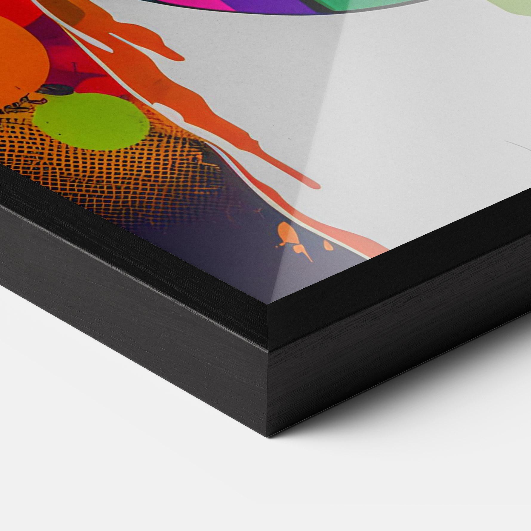 Рамкиран постер Colorful Dog mockup 3