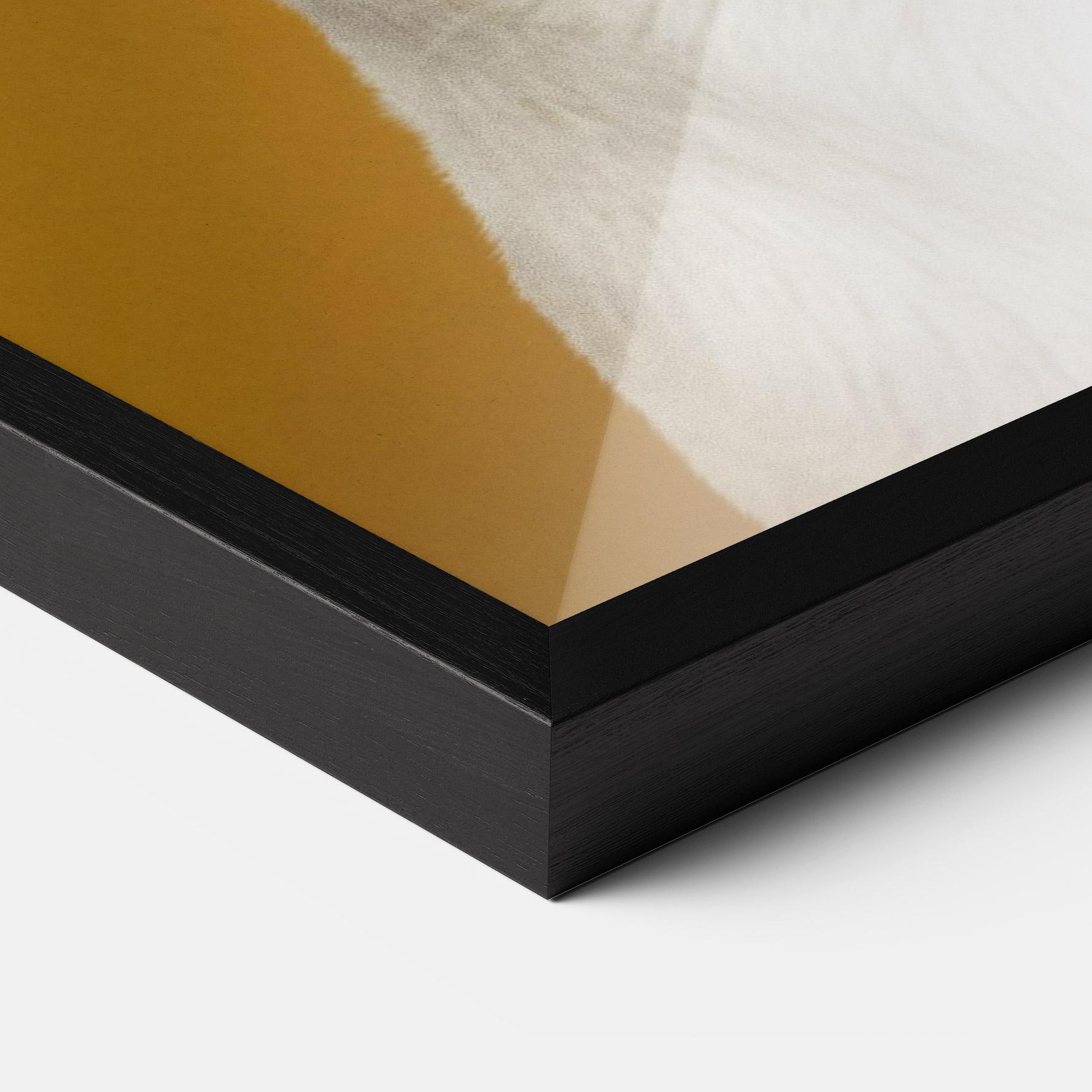 Рамкиран постер Puppy On Yellow mockup 3