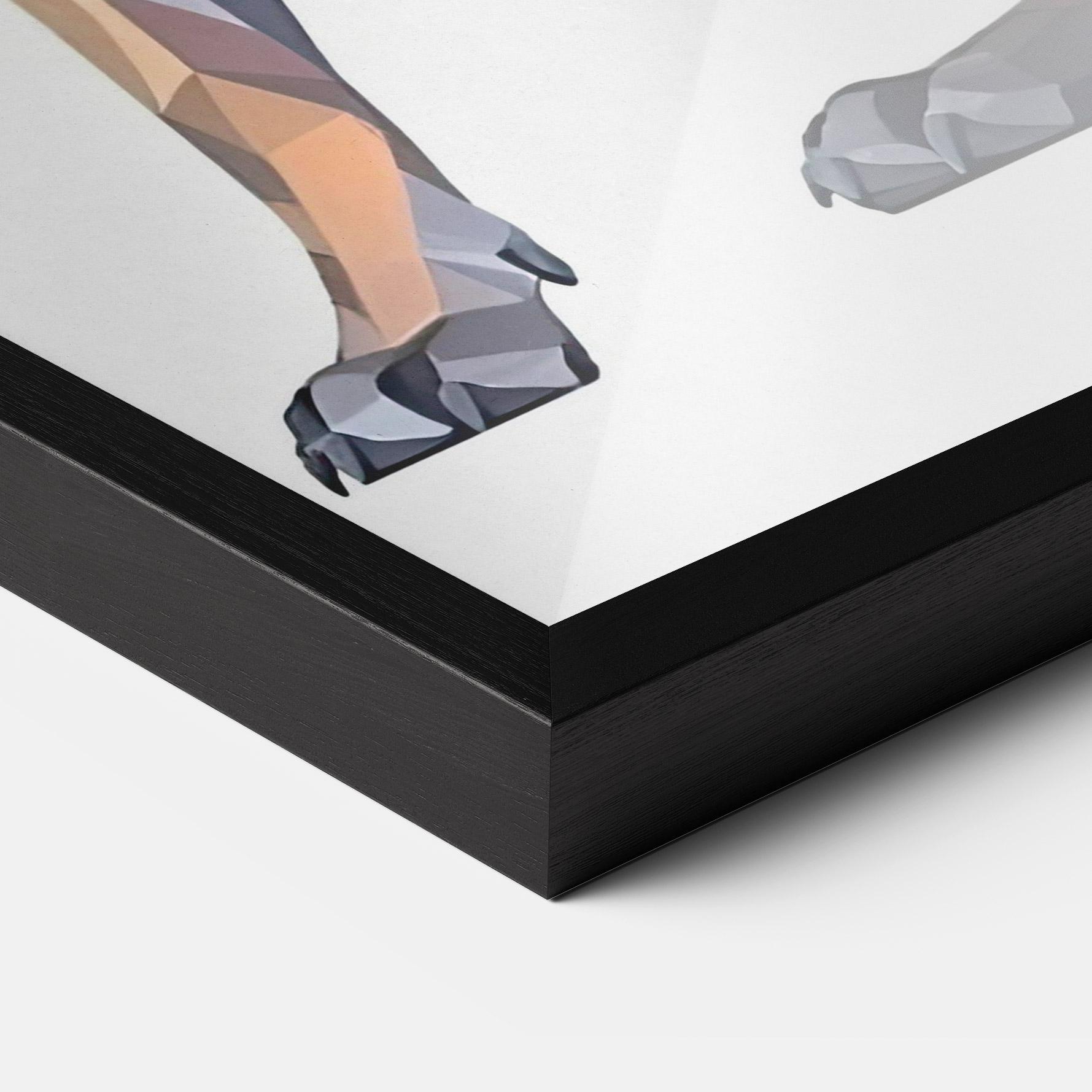 Рамкиран постер Watercolor Cane Corso mockup 3