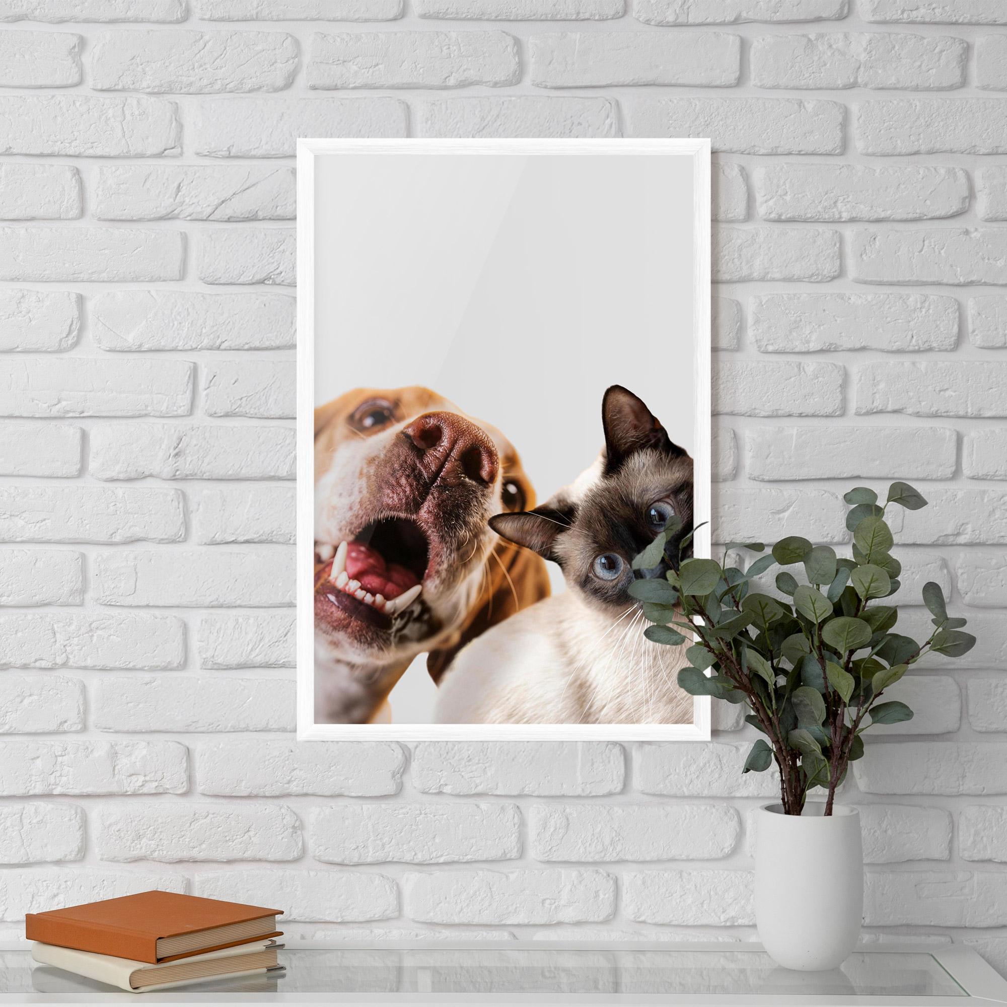 Рамкиран постер Cute Pet Collage mockup 5