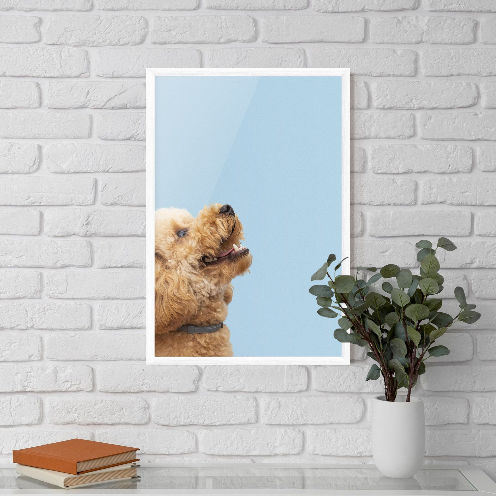 Yellow Cute Dog mockup 5