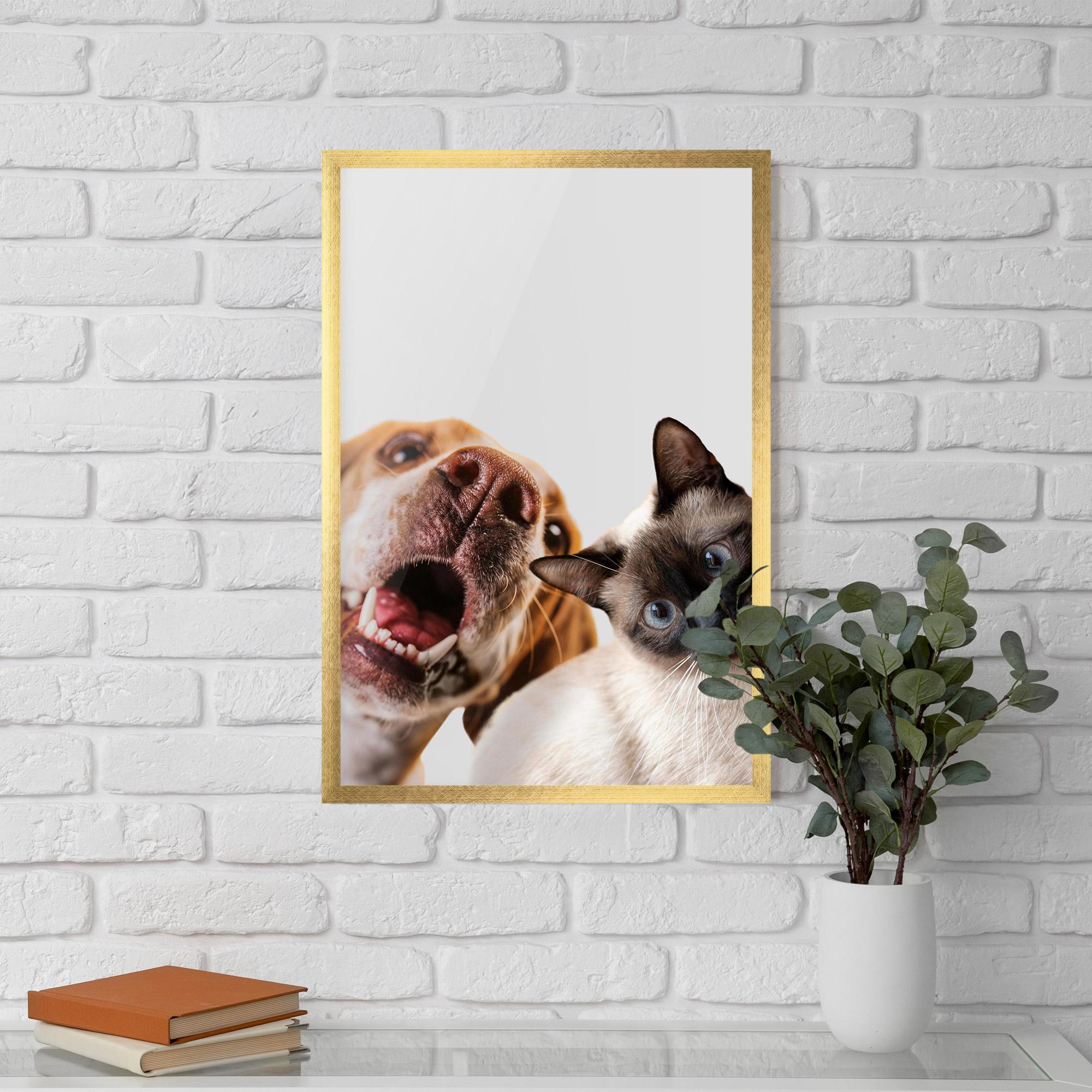 Рамкиран постер Cute Pet Collage mockup 5