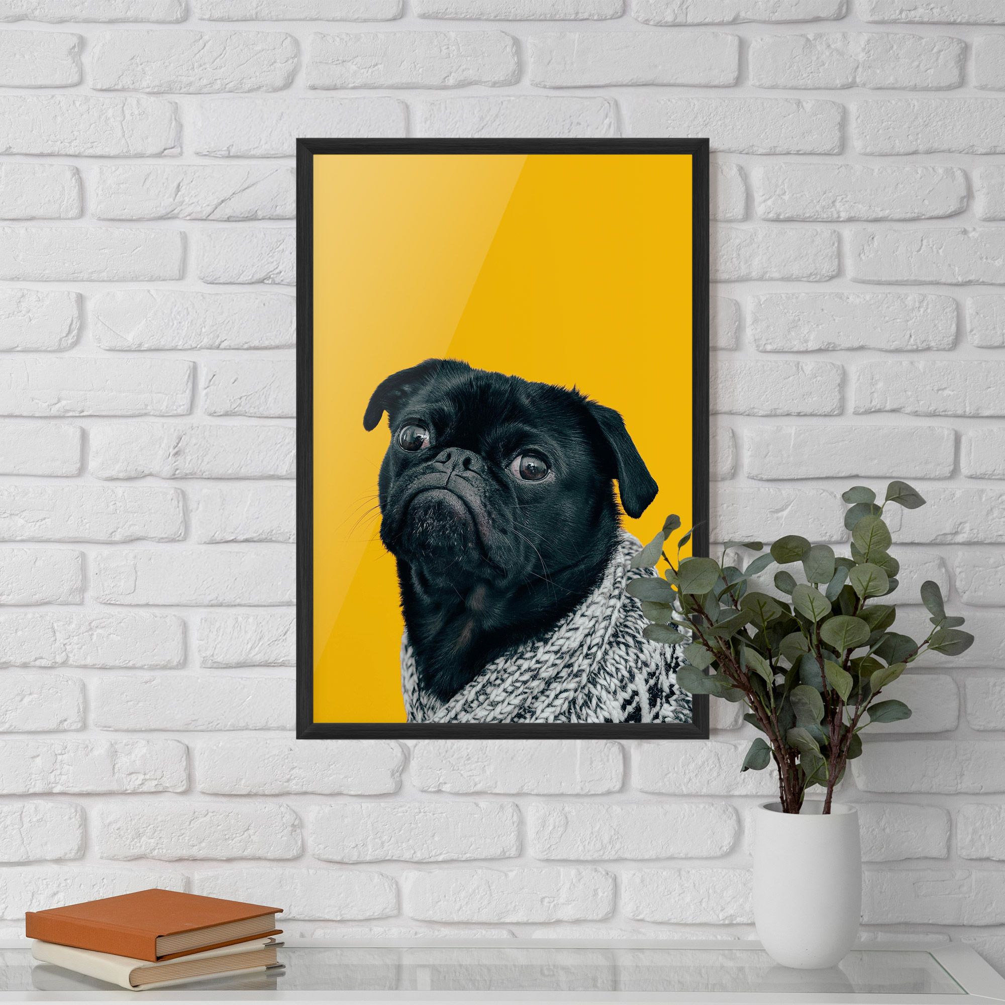 Black Pug mockup 5