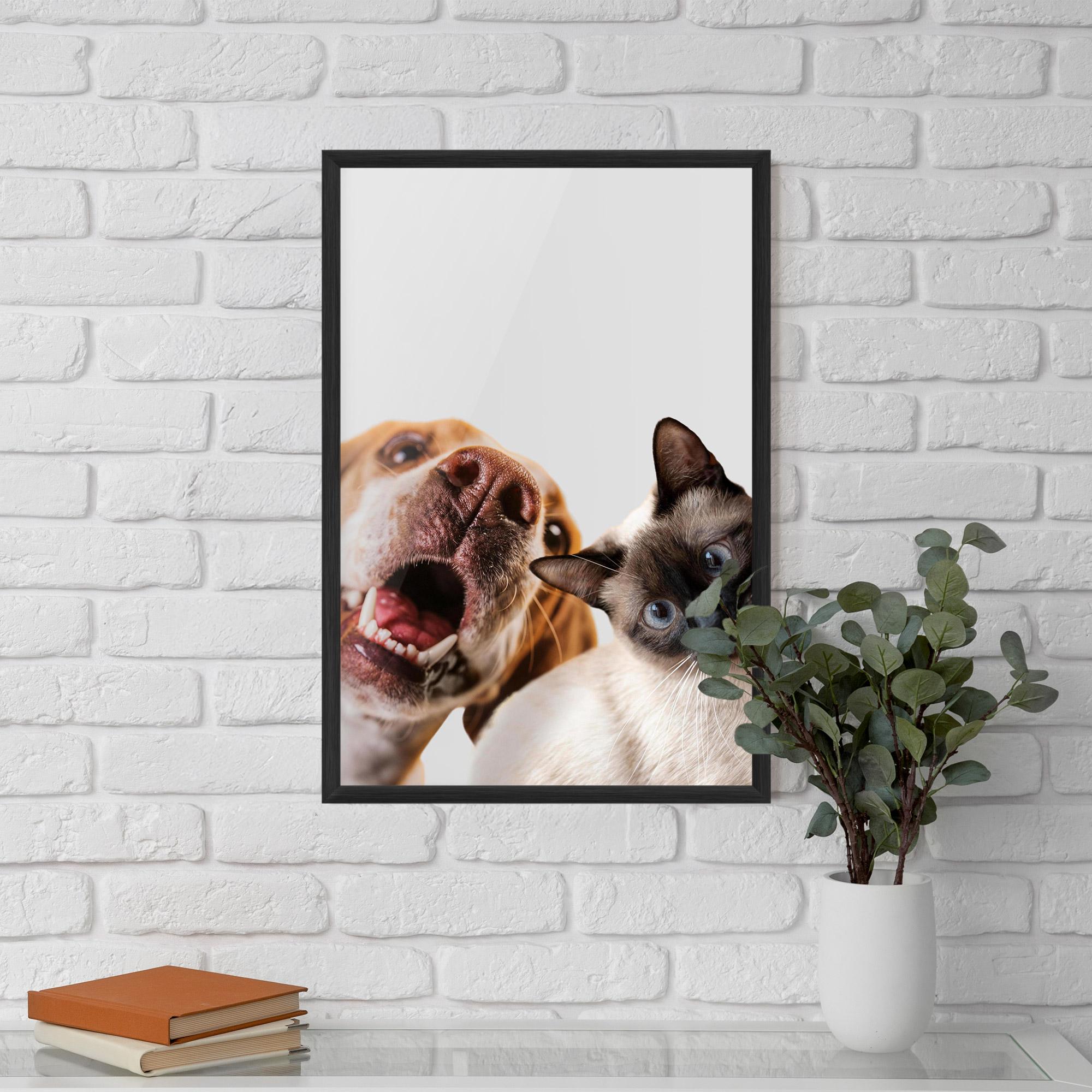 Рамкиран постер Cute Pet Collage mockup 5