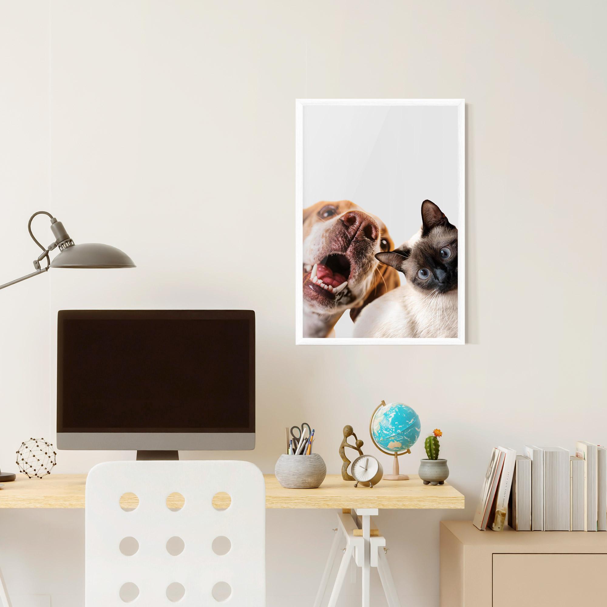 Рамкиран постер Cute Pet Collage mockup 6