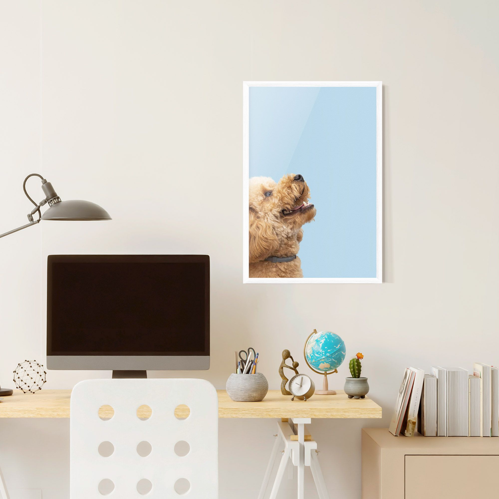 Yellow Cute Dog mockup 6