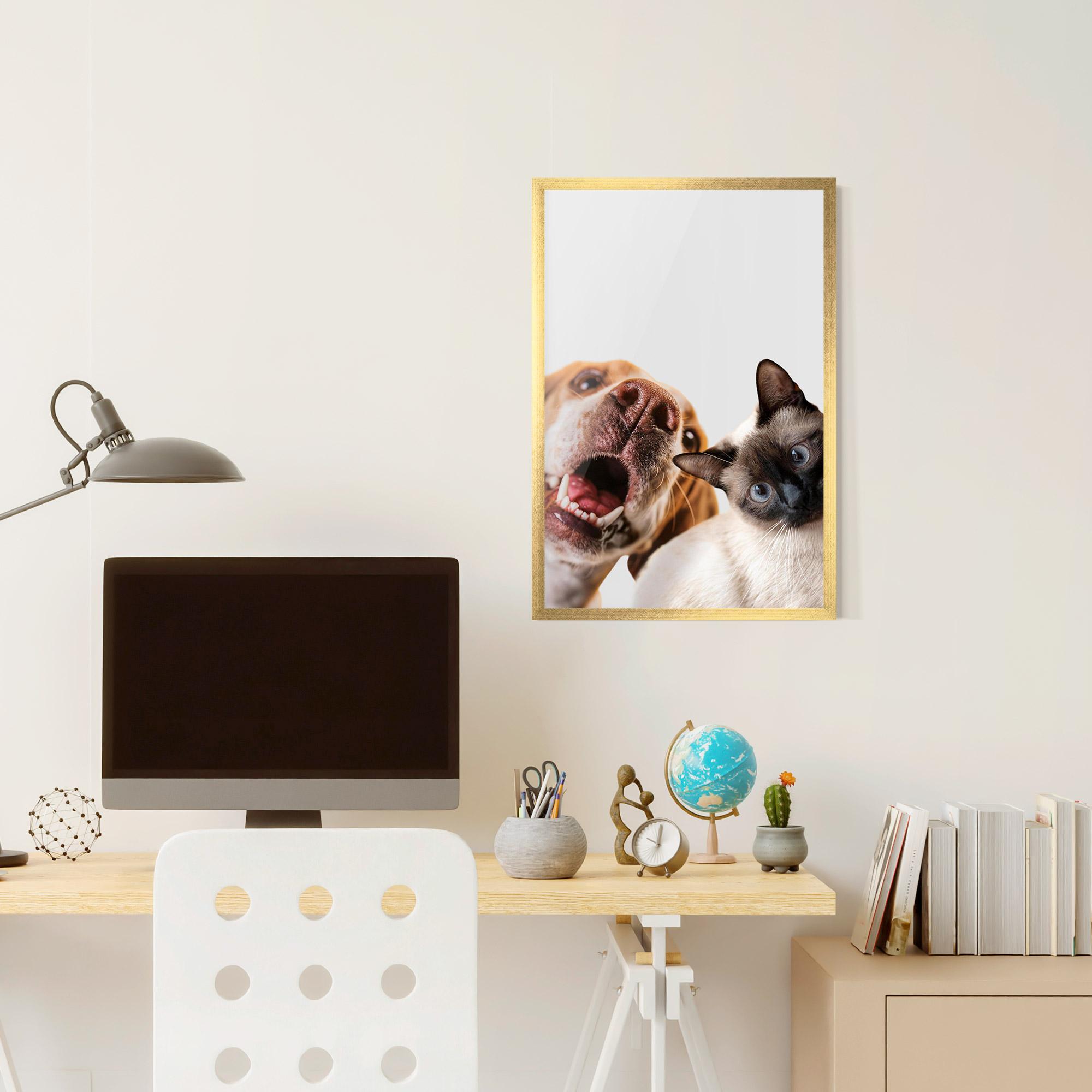Рамкиран постер Cute Pet Collage mockup 6