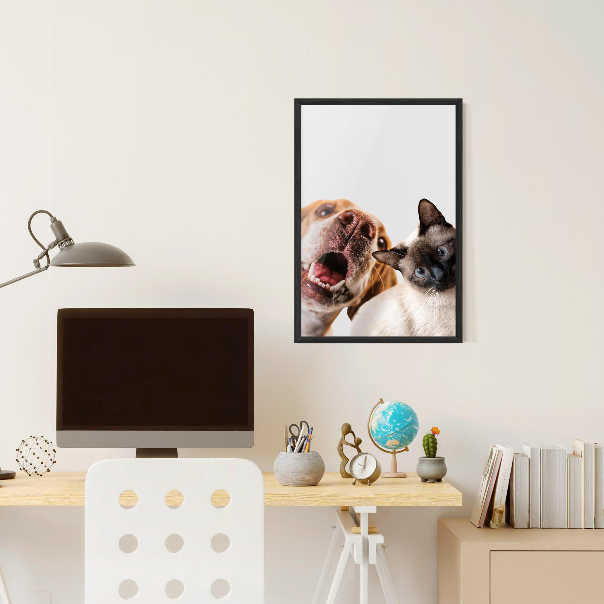 Рамкиран постер Cute Pet Collage mockup 6