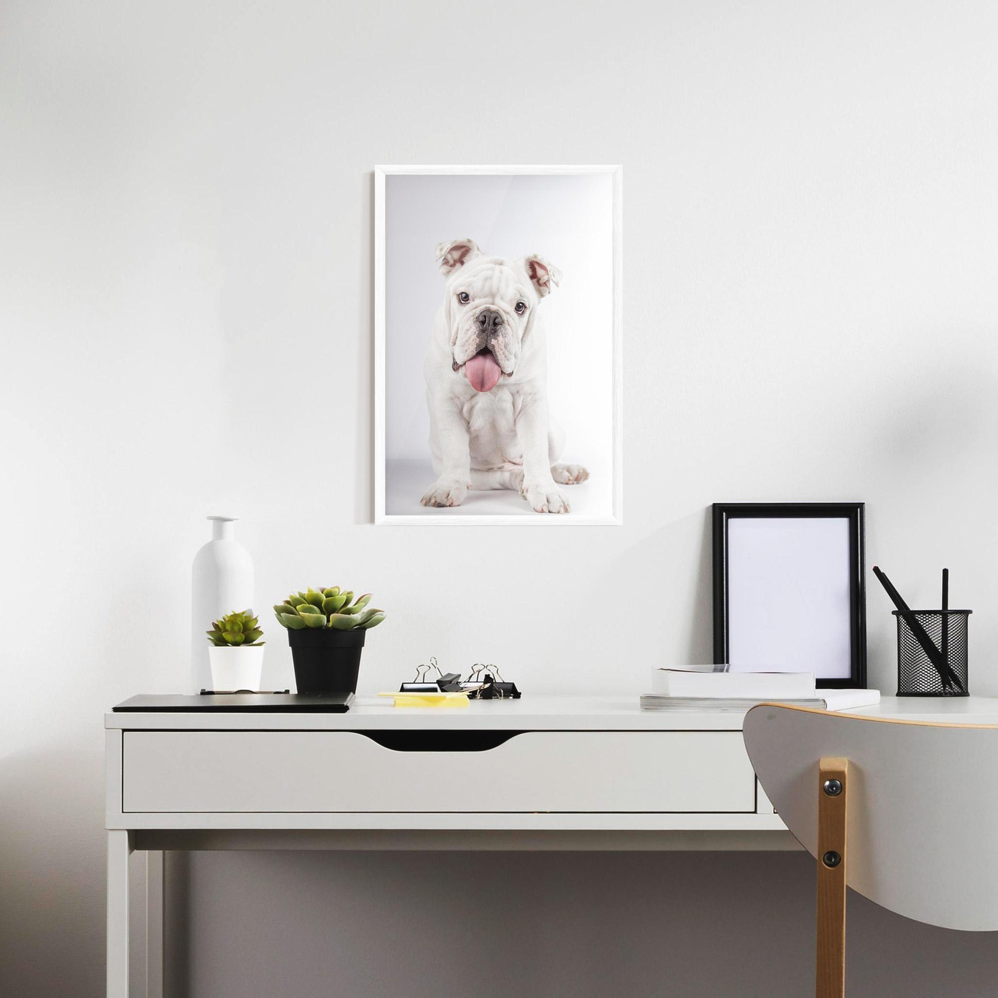 Рамкиран постер English Bulldog mockup 7