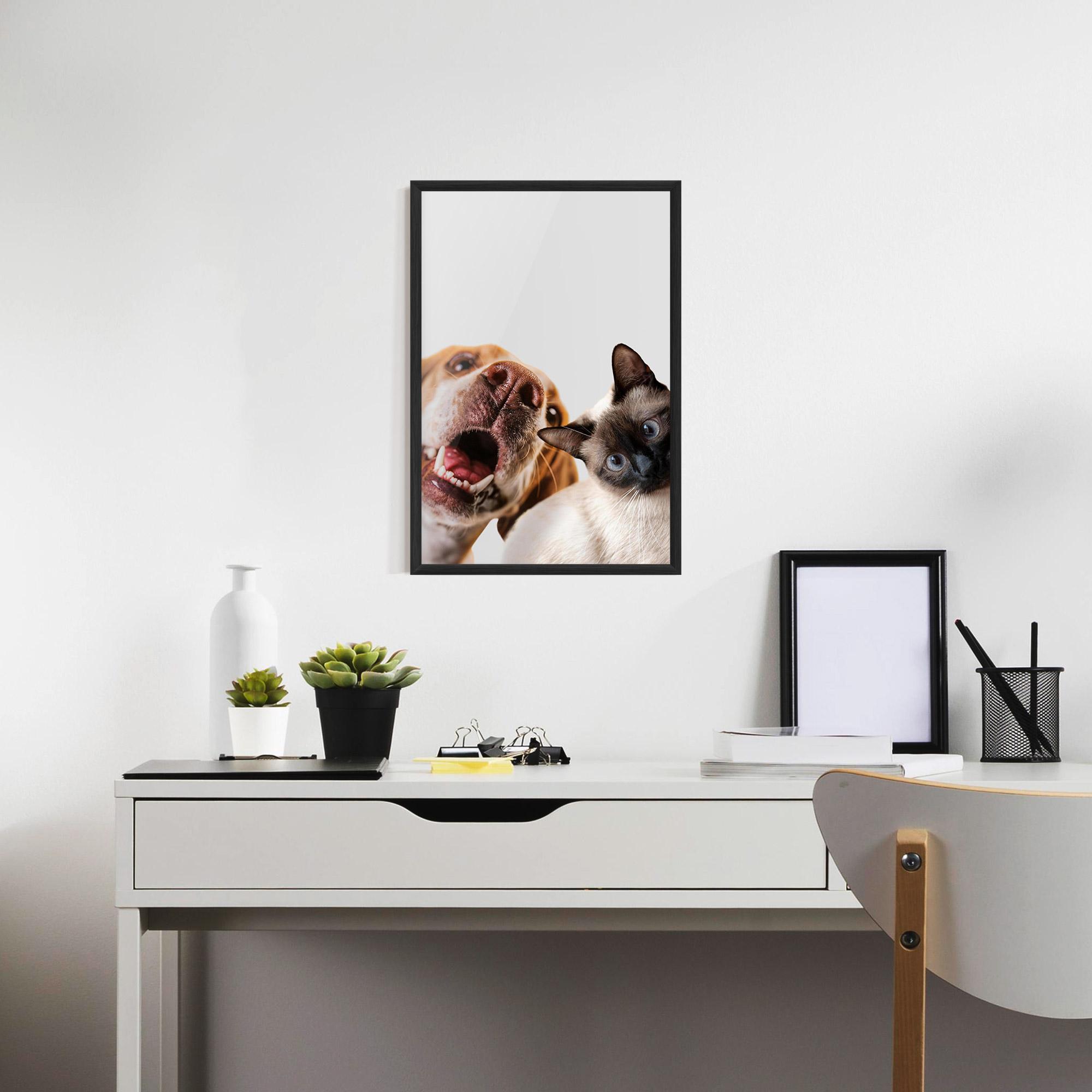 Рамкиран постер Cute Pet Collage mockup 7