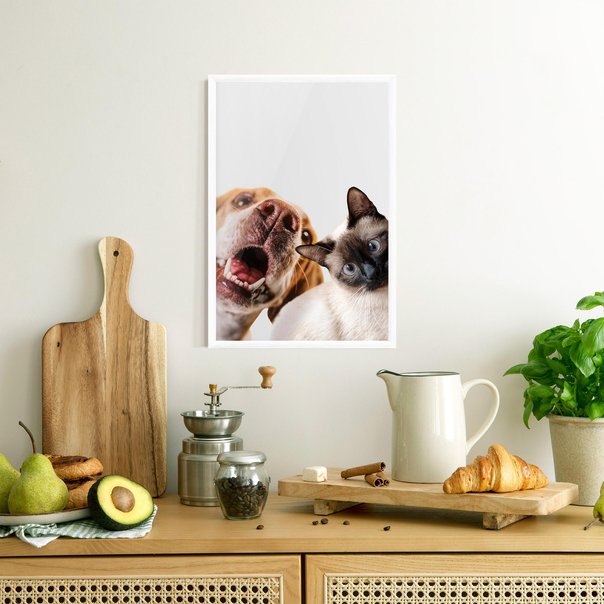 Рамкиран постер Cute Pet Collage mockup 8