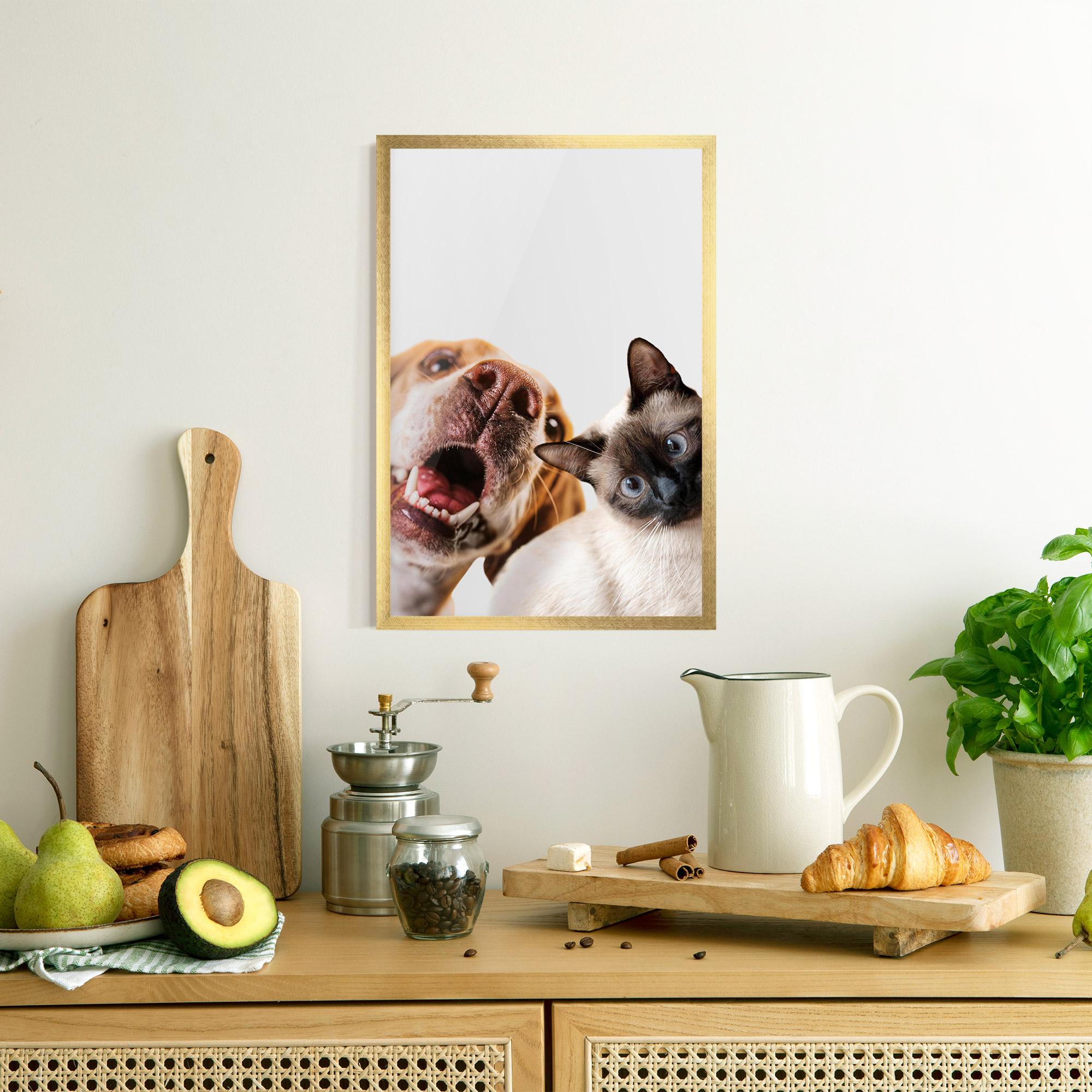 Рамкиран постер Cute Pet Collage mockup 8