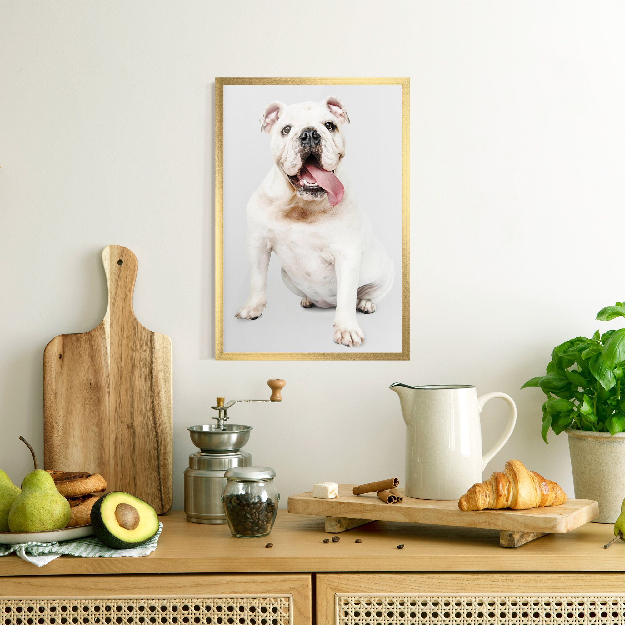 Happy White Dog mockup 8