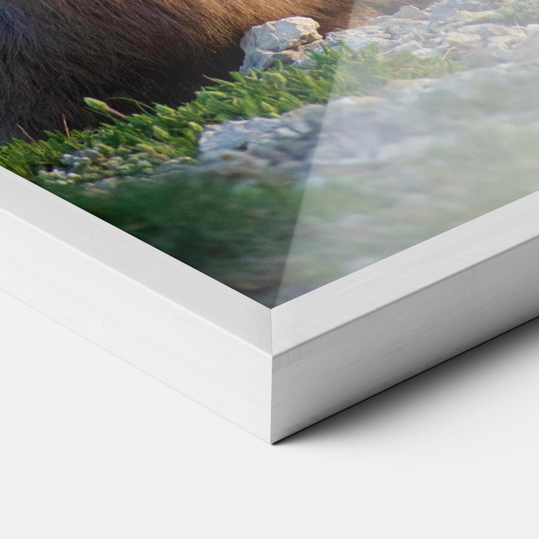 Рамкиран постер Mountain Goat mockup 3
