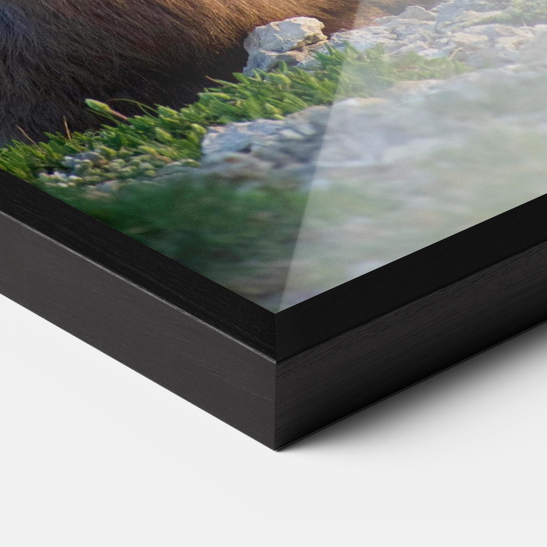 Рамкиран постер Mountain Goat mockup 3