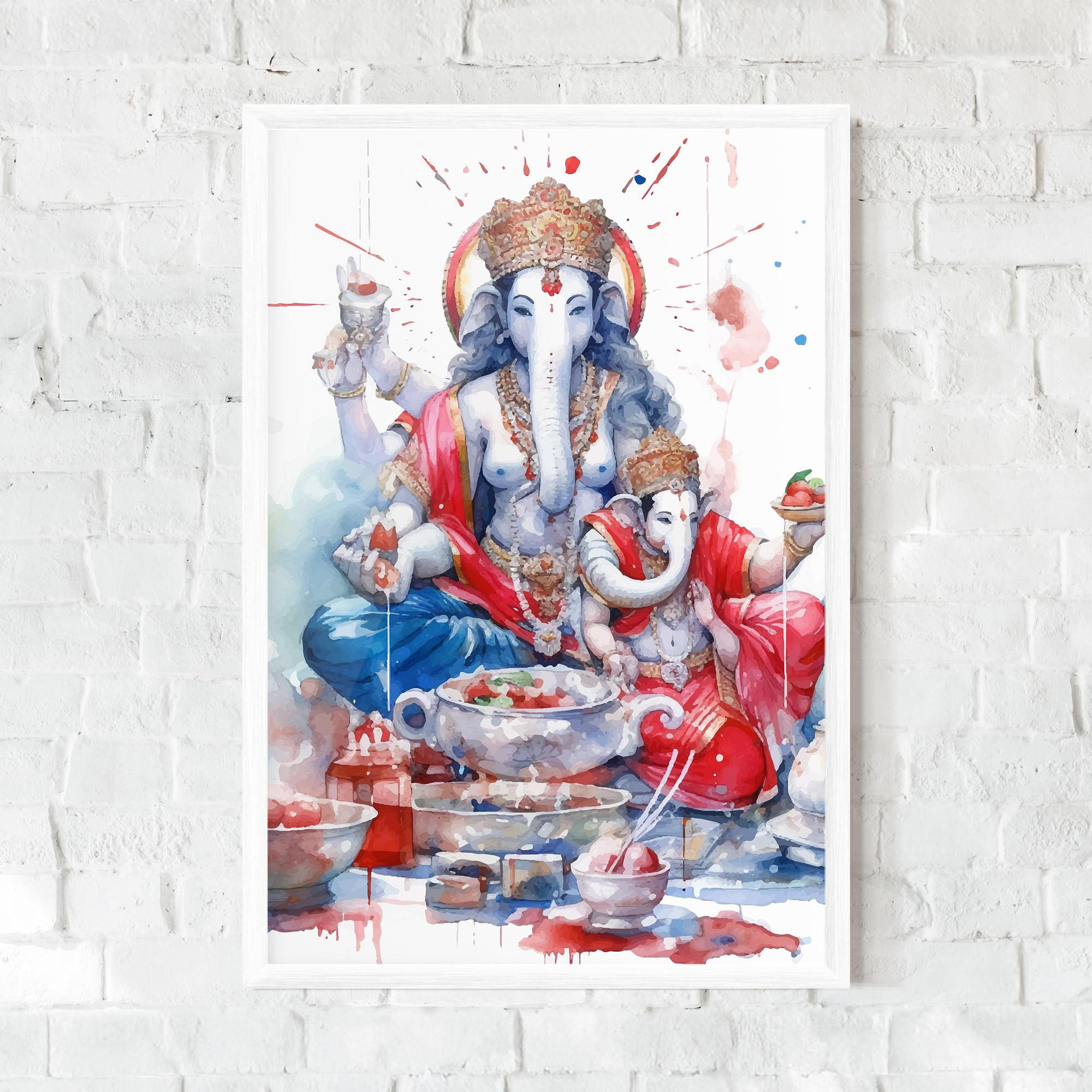 Рамкиран постер Durga Puja Festival mockup 0
