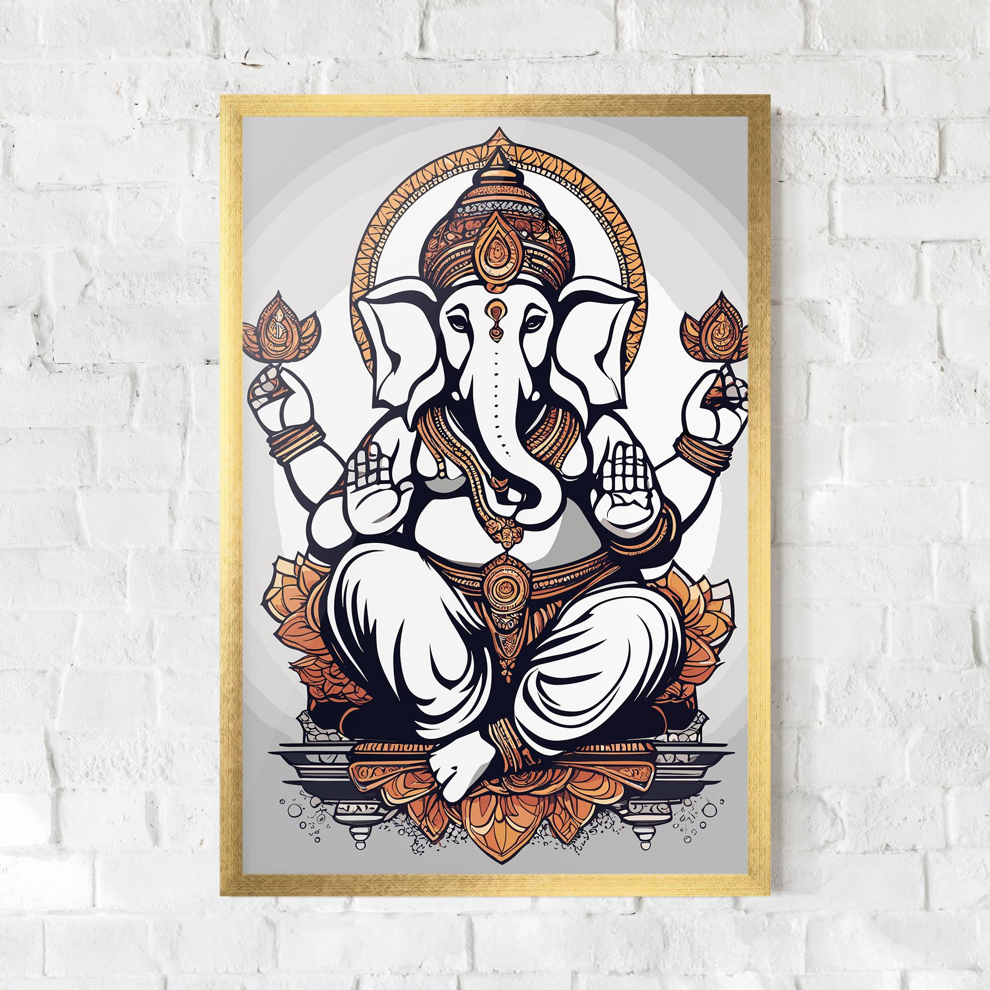 Рамкиран постер Chaturthi Grey mockup 0