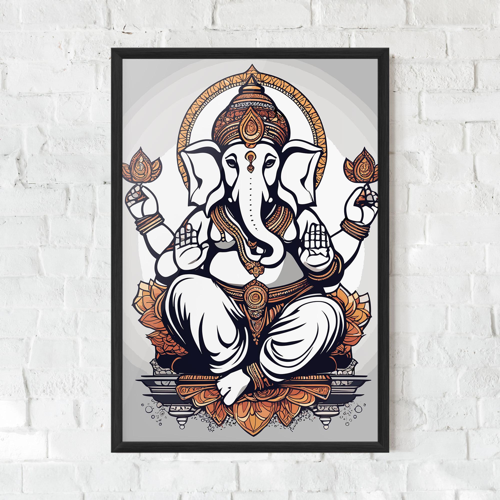 Рамкиран постер Chaturthi Grey mockup 0
