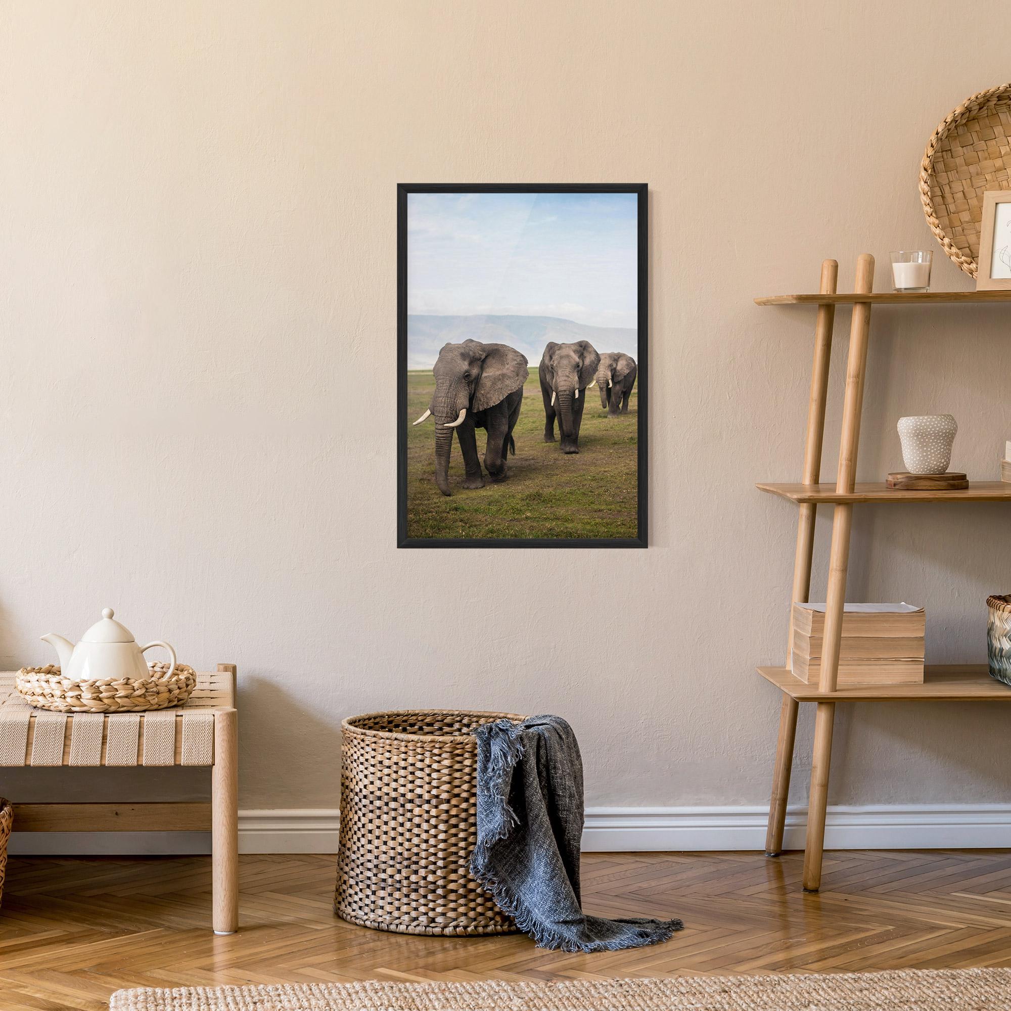 Рамкиран постер Elephant Landscape mockup 9