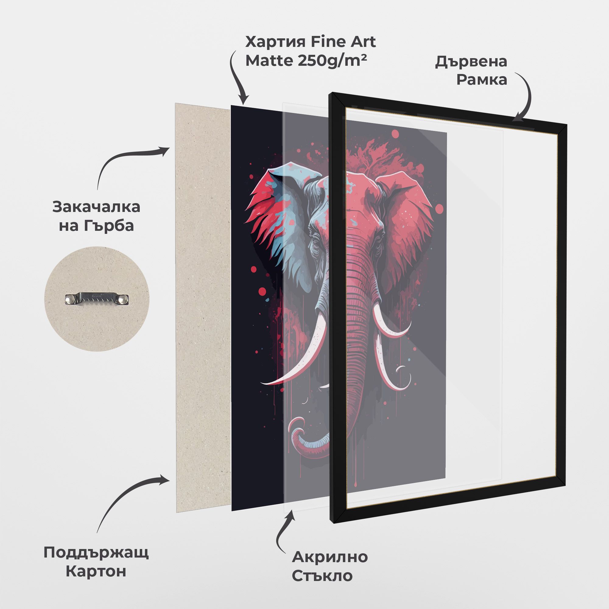 Red Blue Elephant mockup 1