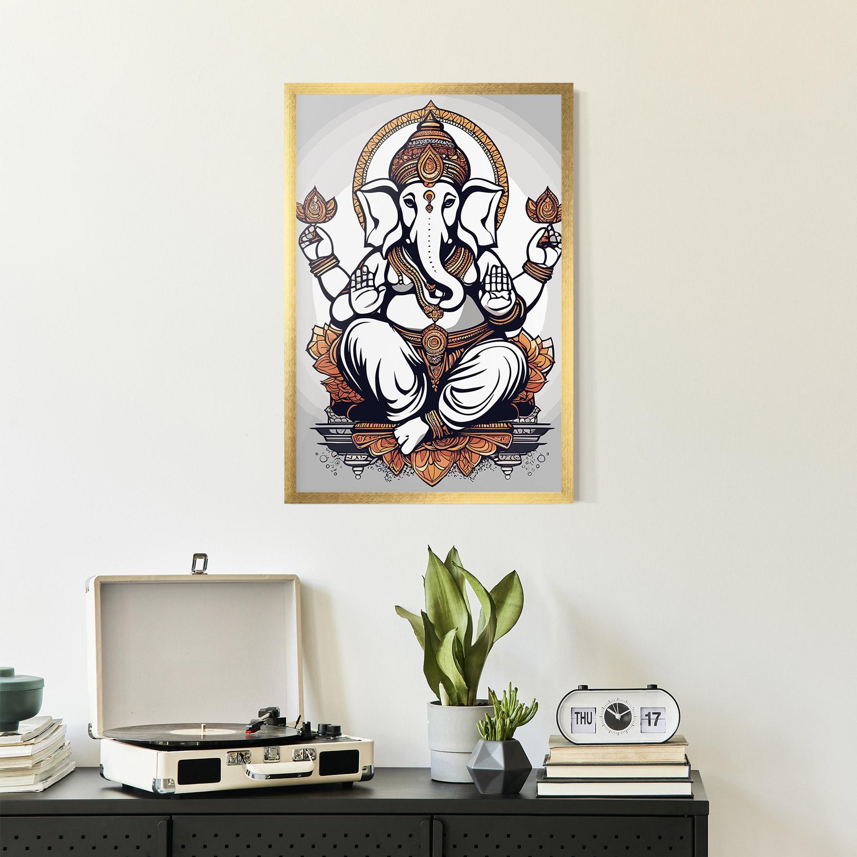 Рамкиран постер Chaturthi Grey mockup 2
