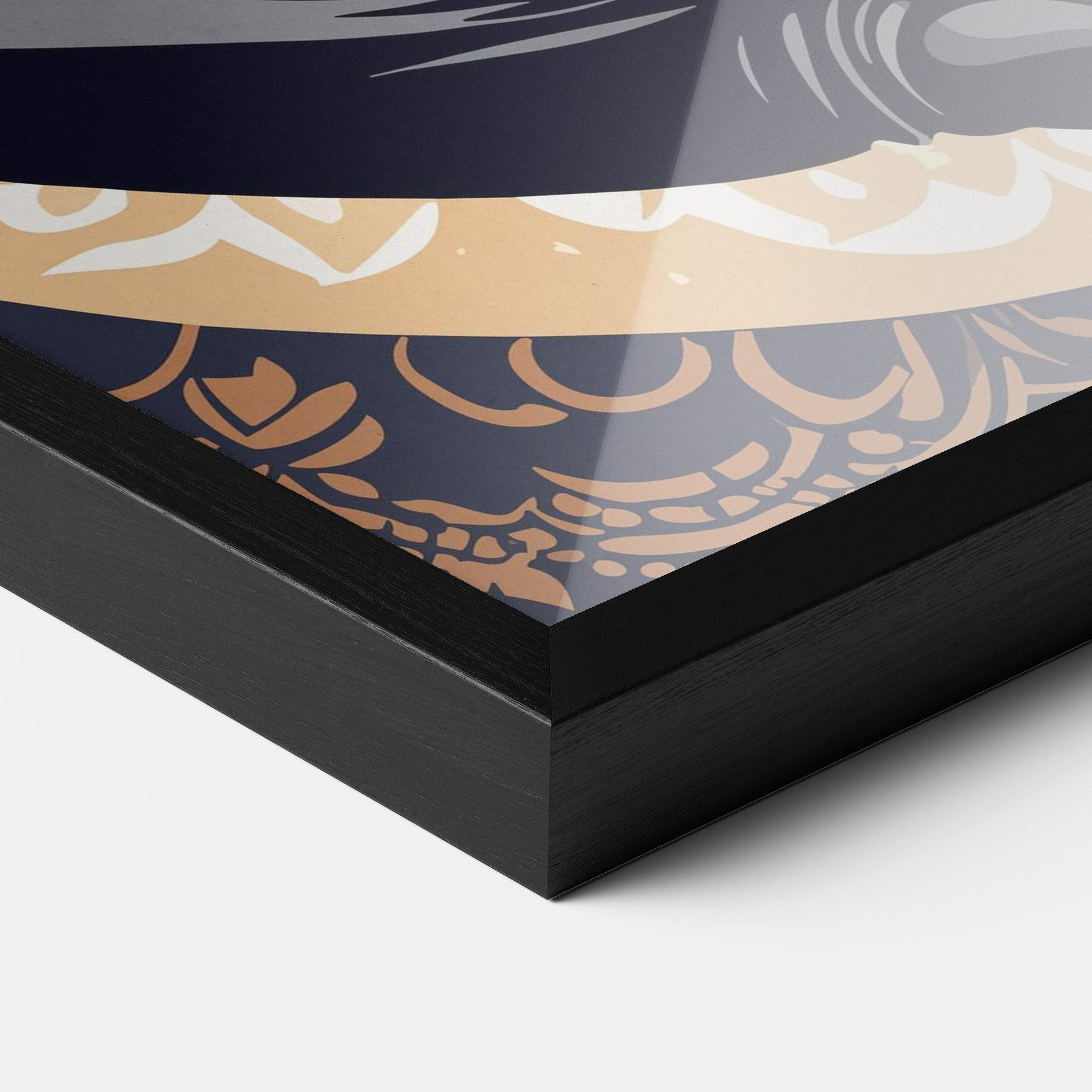 Рамкиран постер Elefant Color Mix mockup 3