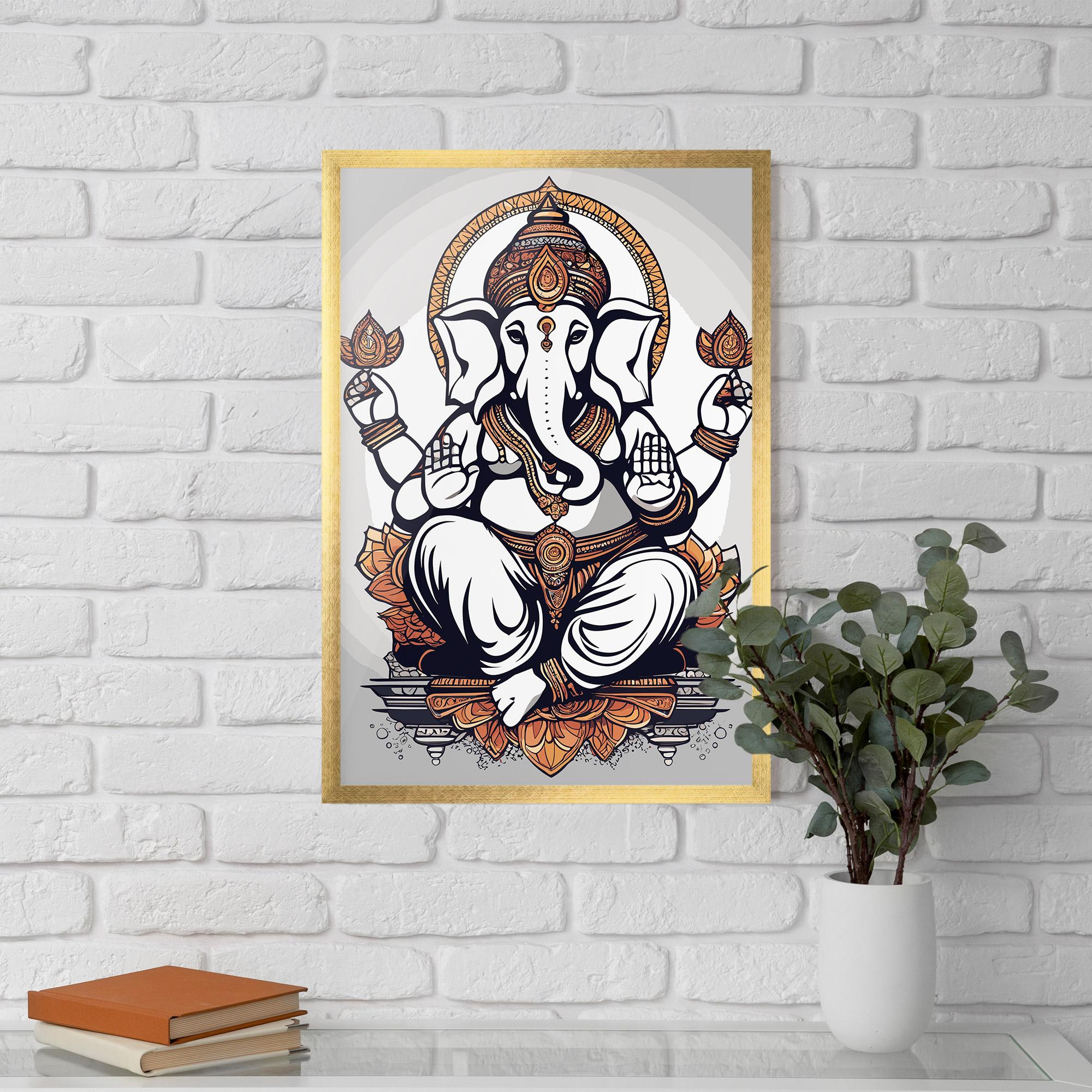 Рамкиран постер Chaturthi Grey mockup 5