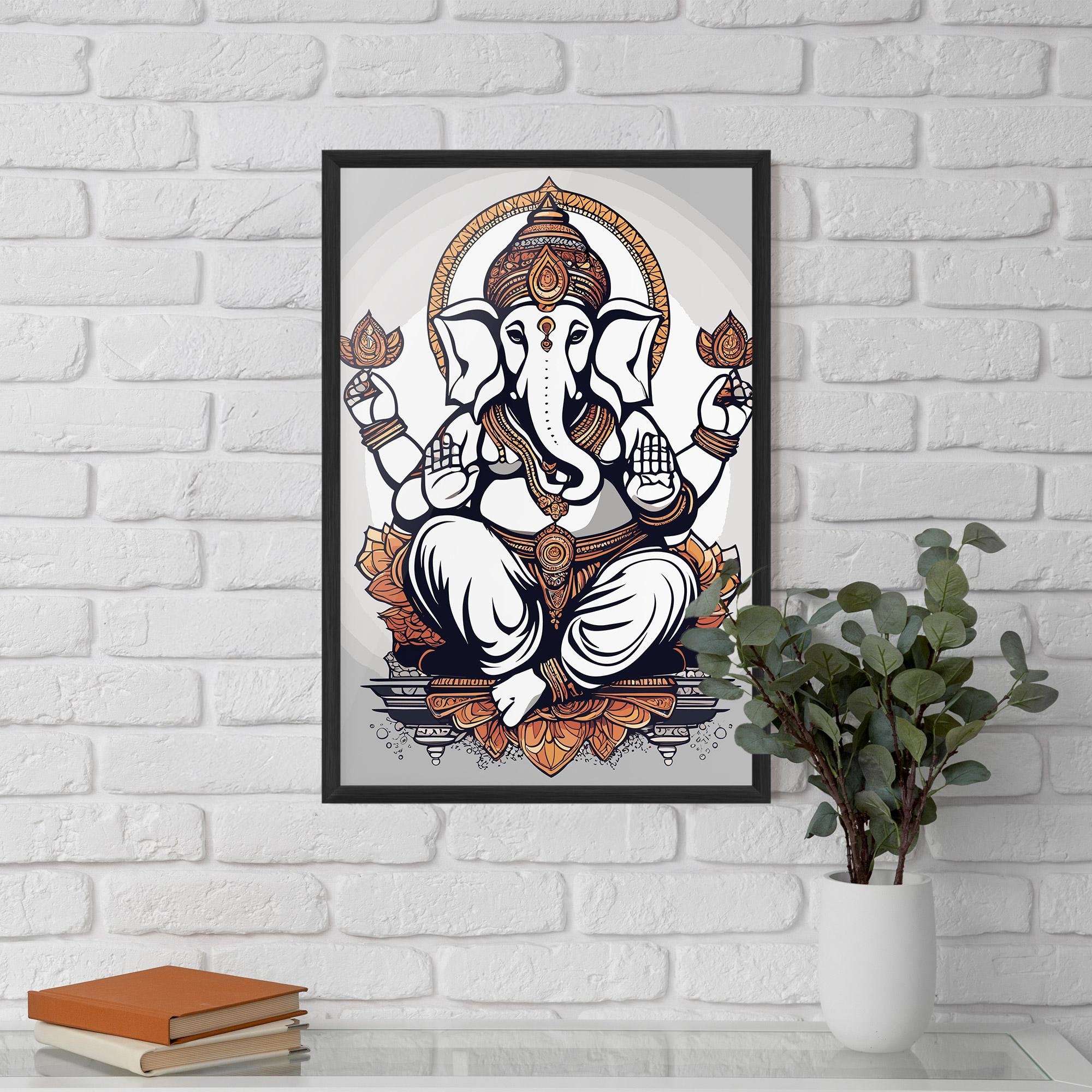 Рамкиран постер Chaturthi Grey mockup 5