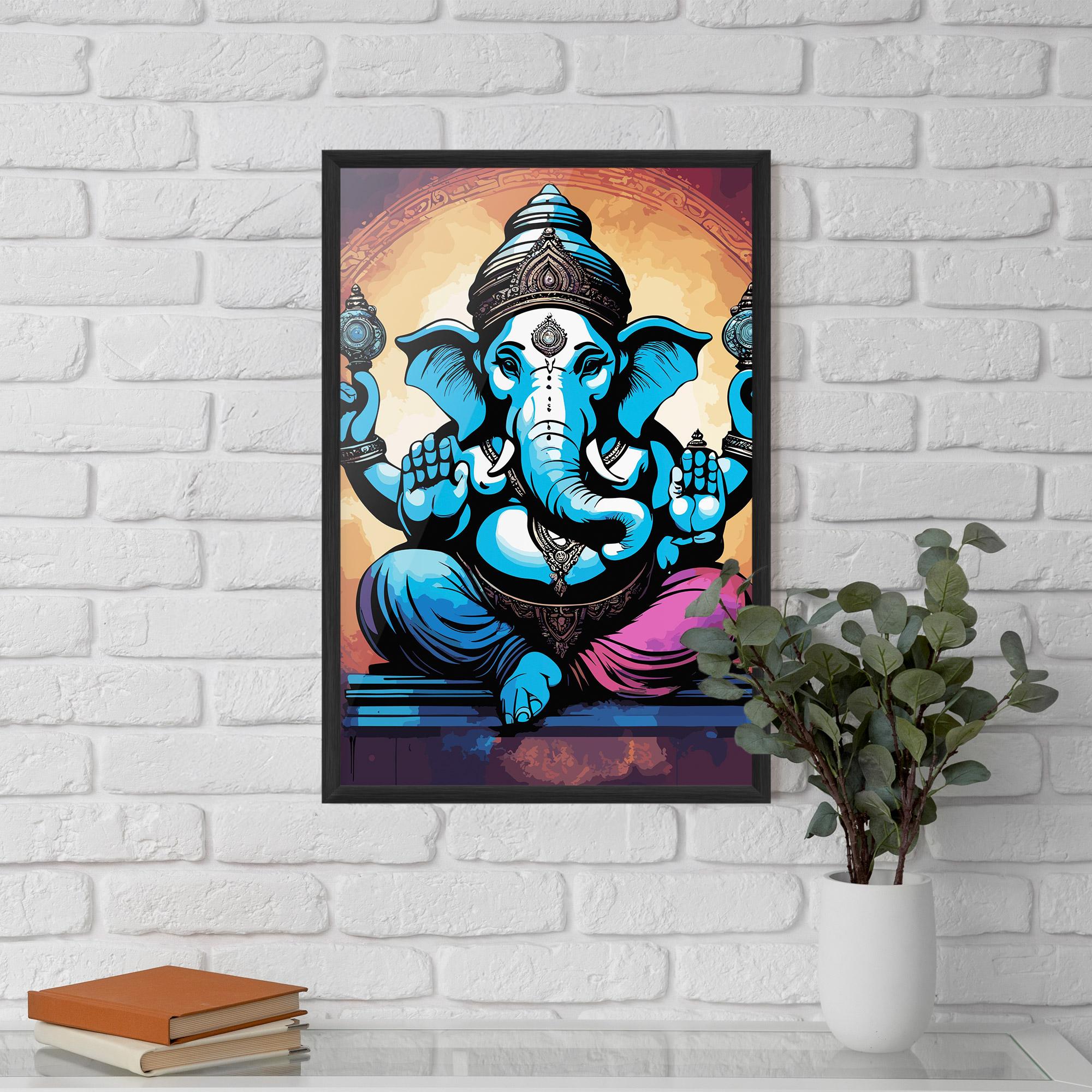 Рамкиран постер Colorful Chaturthi mockup 5