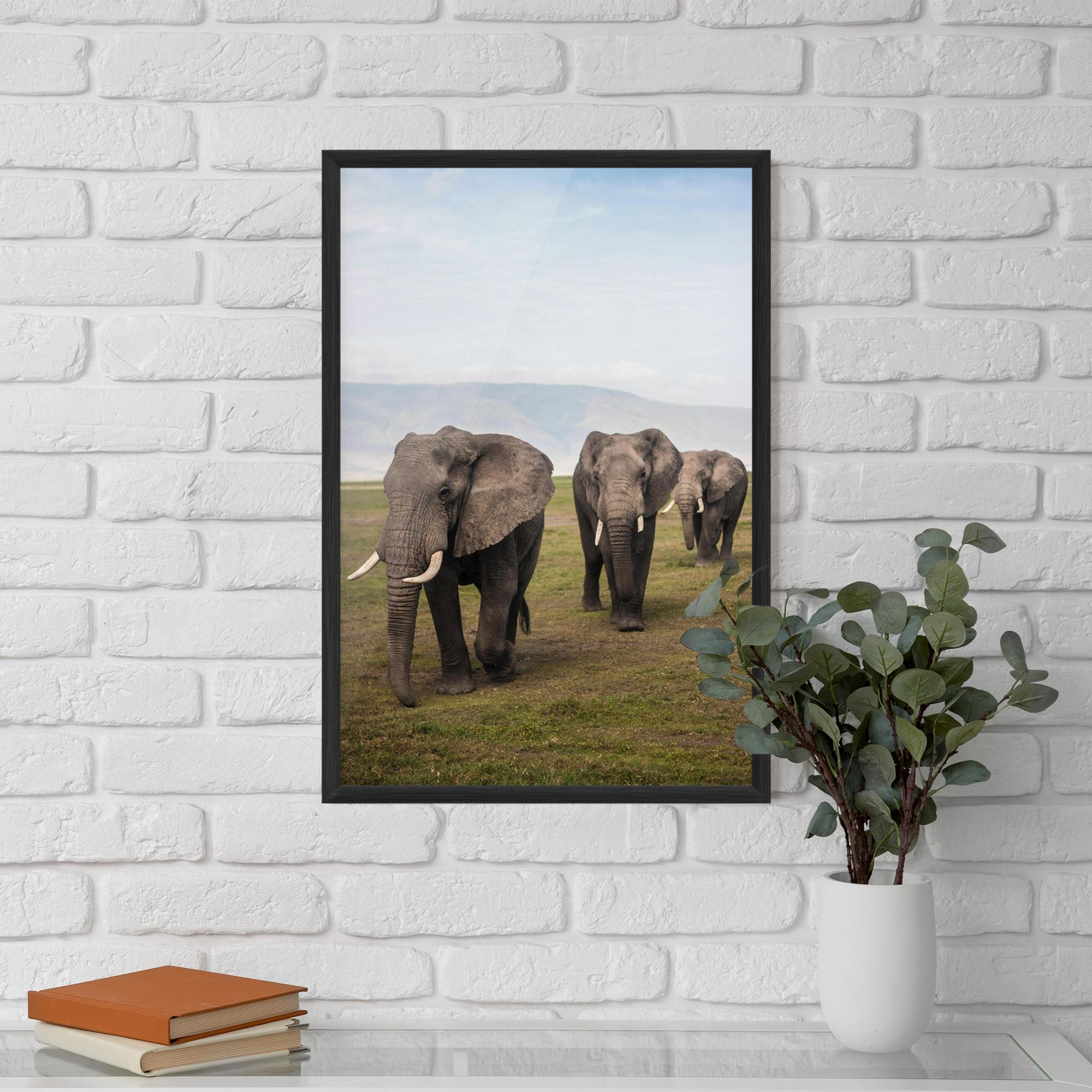 Рамкиран постер Elephant Landscape mockup 5