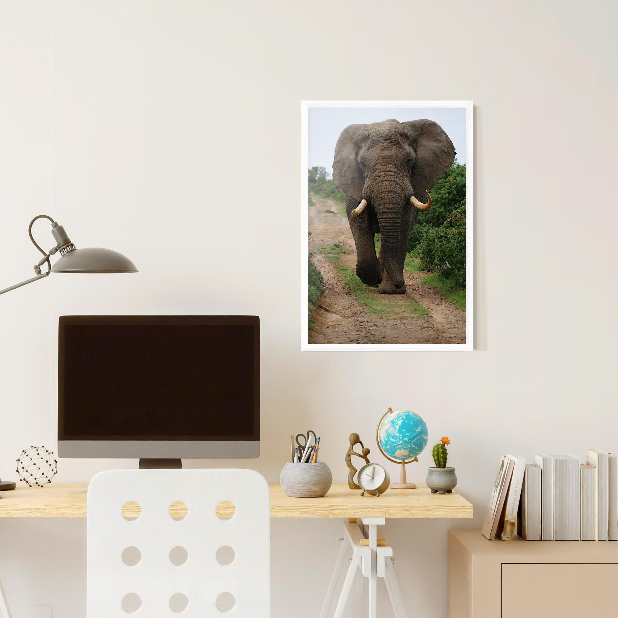 Рамкиран постер Elephant Safari mockup 6