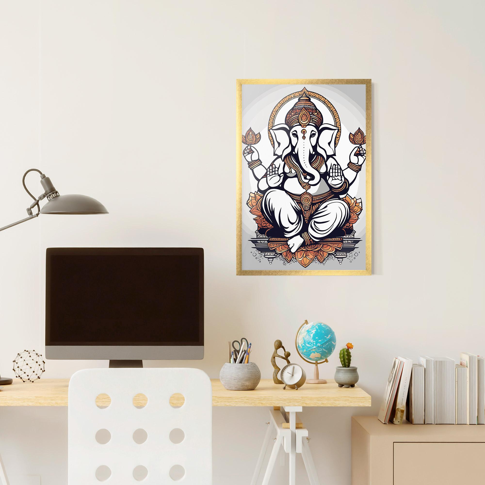 Рамкиран постер Chaturthi Grey mockup 6