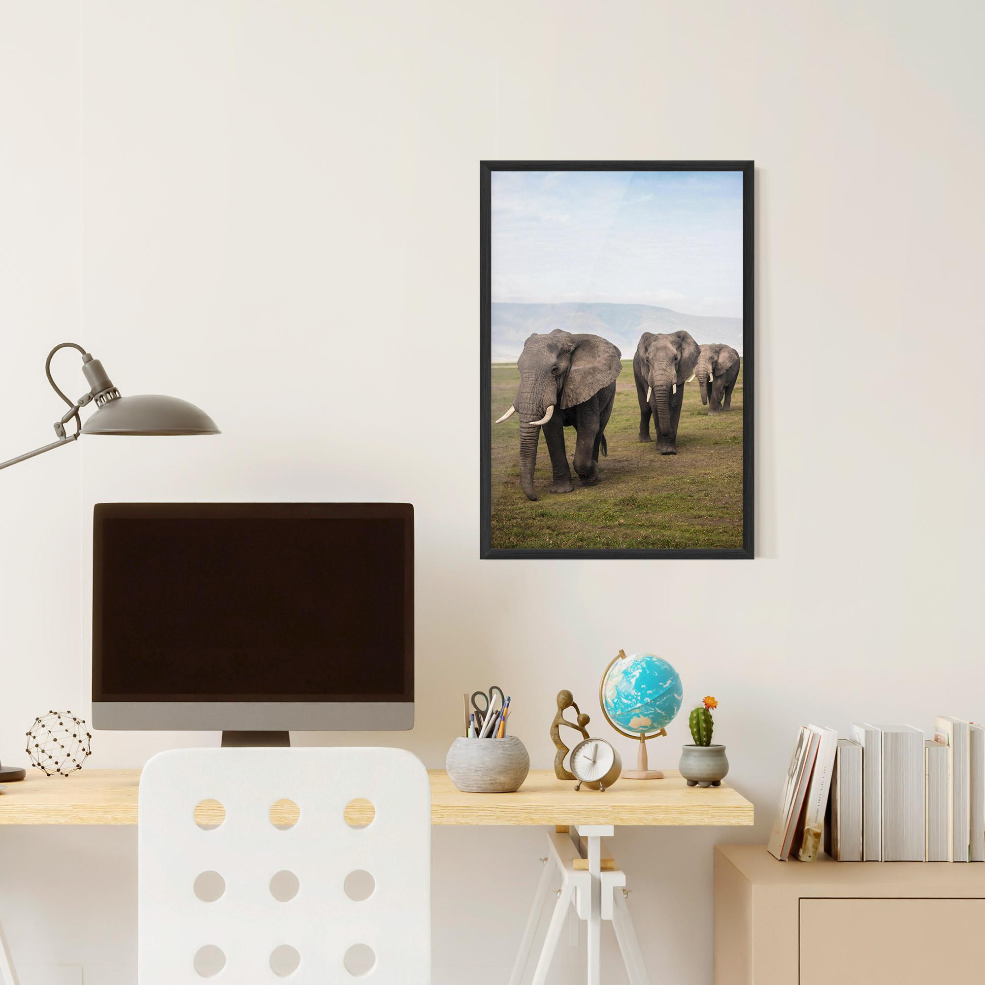 Рамкиран постер Elephant Landscape mockup 6