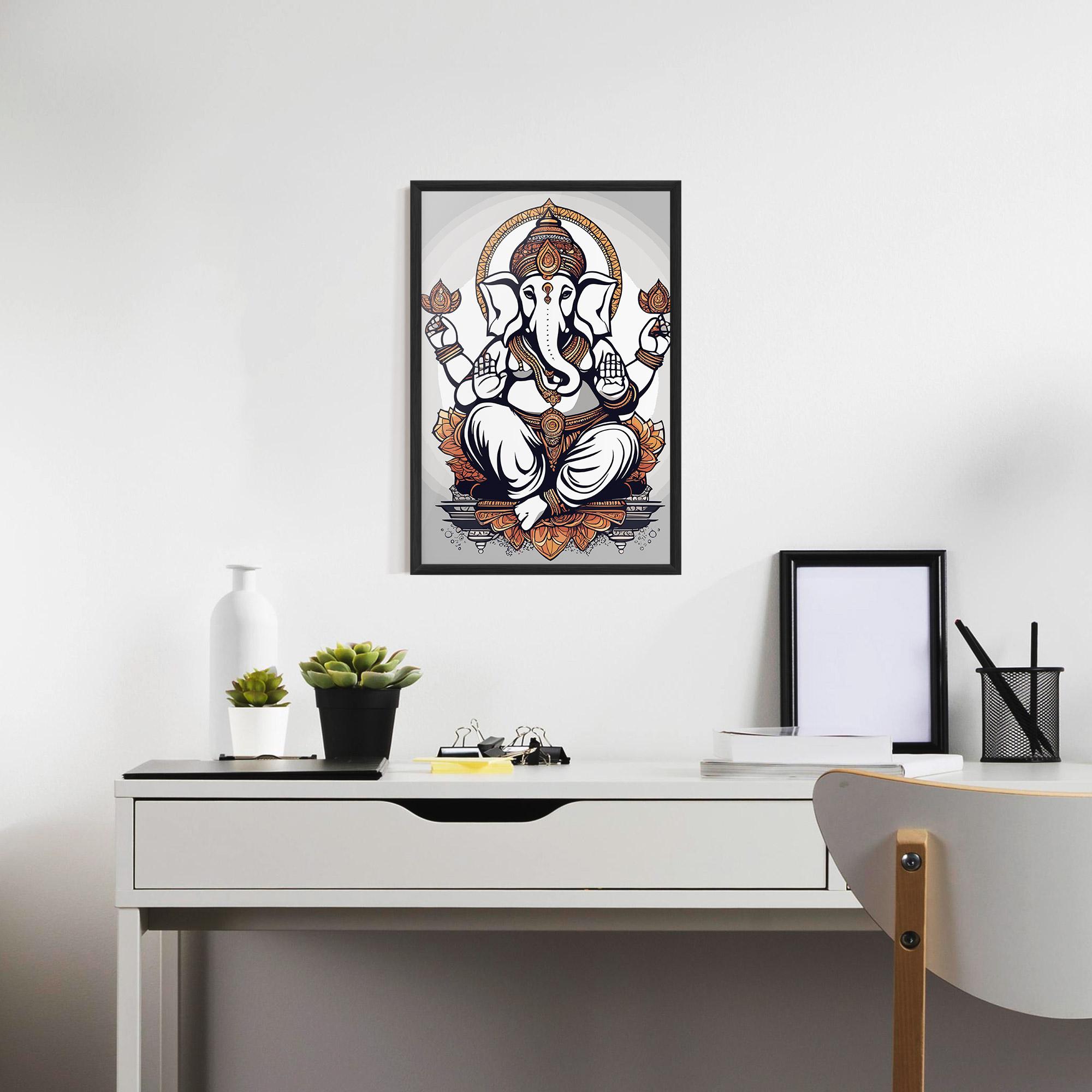Рамкиран постер Chaturthi Grey mockup 7