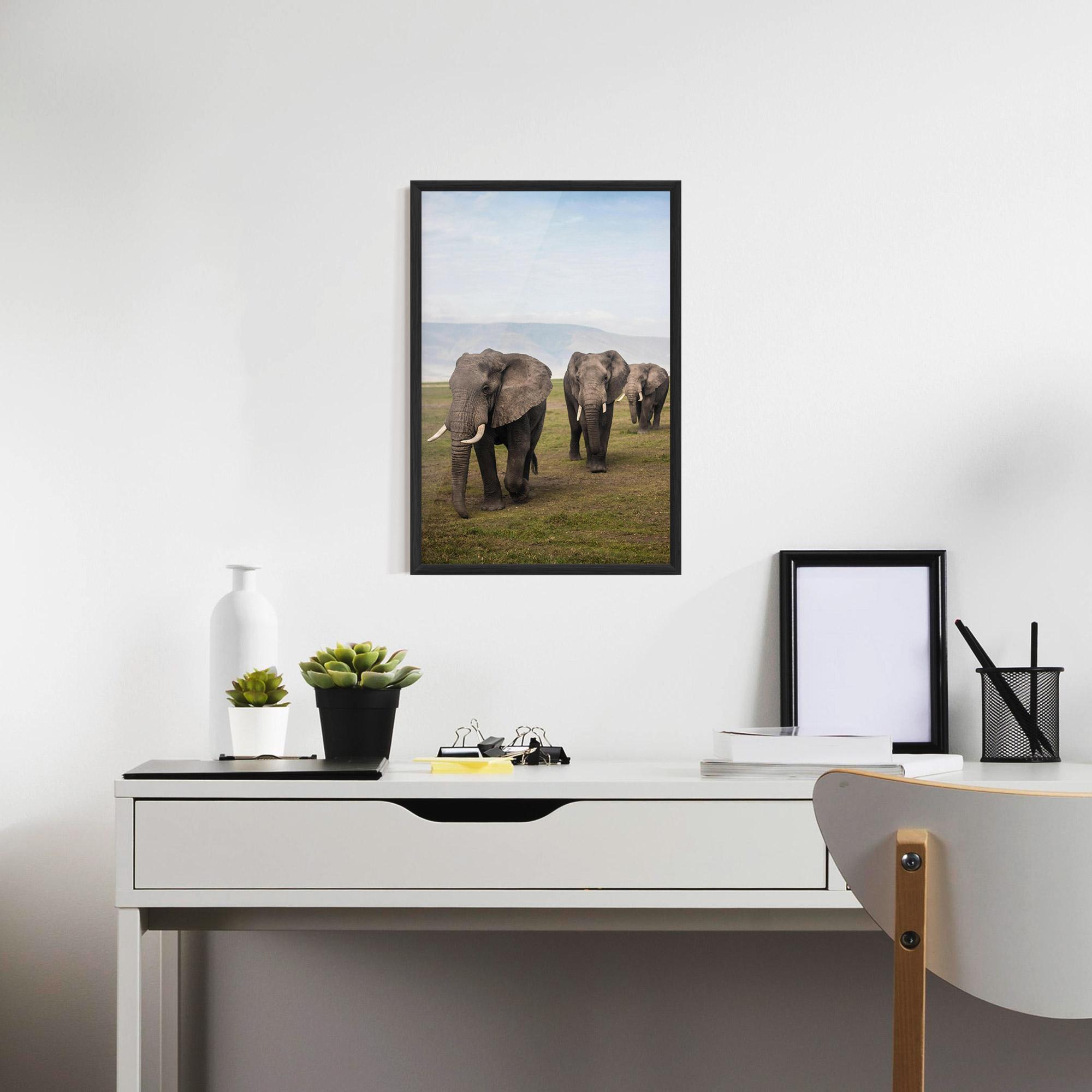 Рамкиран постер Elephant Landscape mockup 7