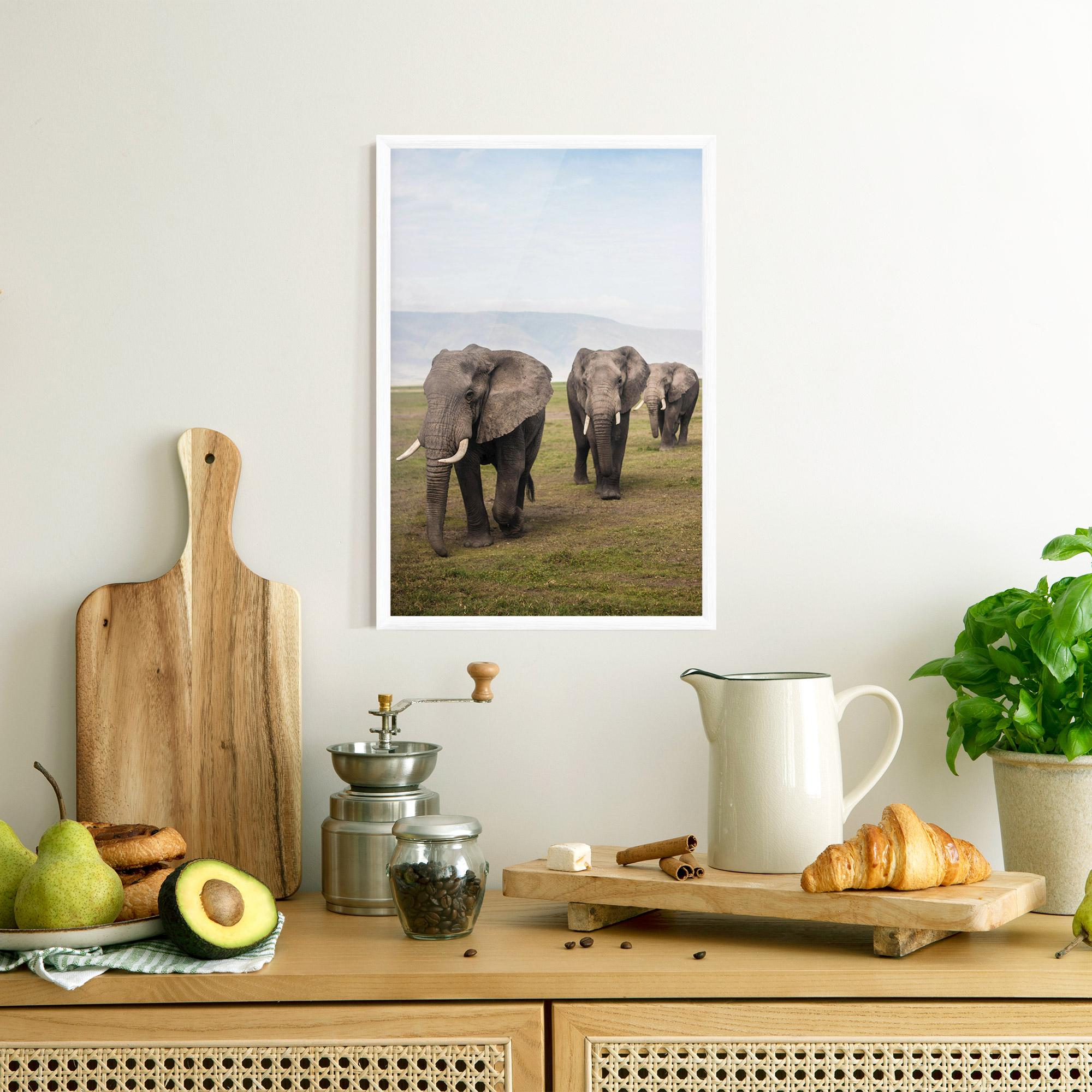 Рамкиран постер Elephant Landscape mockup 8