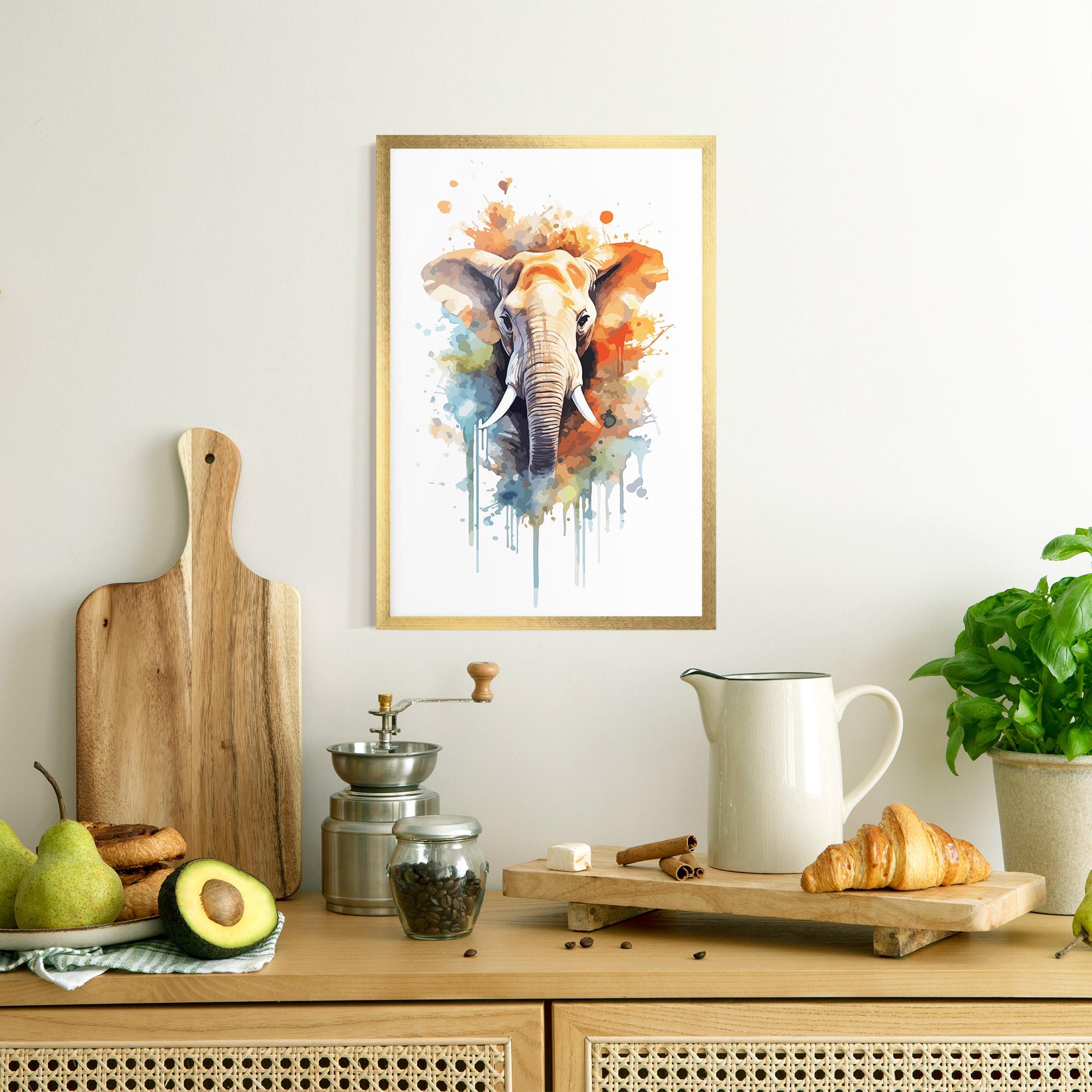 Рамкиран постер Safari Animal Art mockup 8
