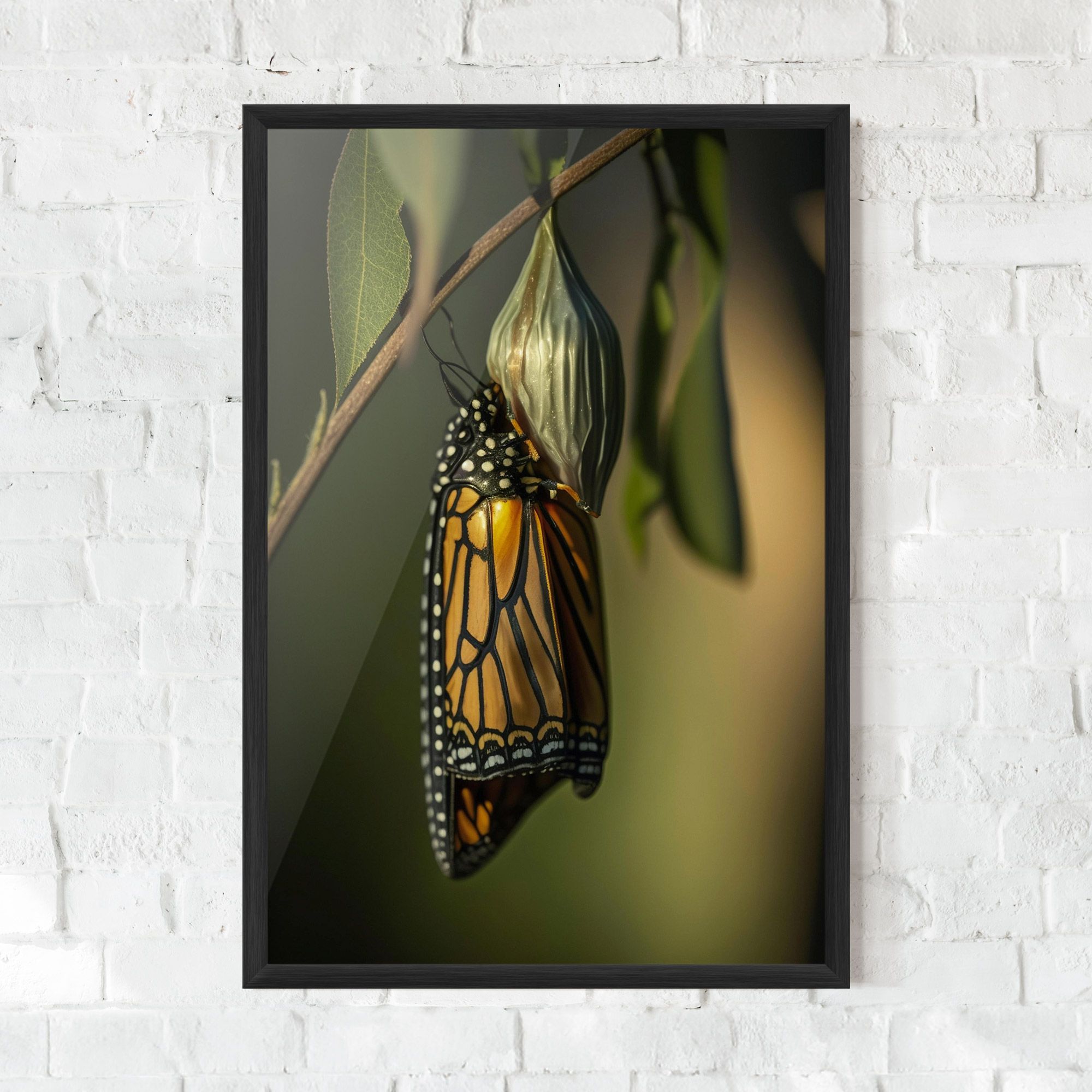 Yellow Black Butterfly mockup 0
